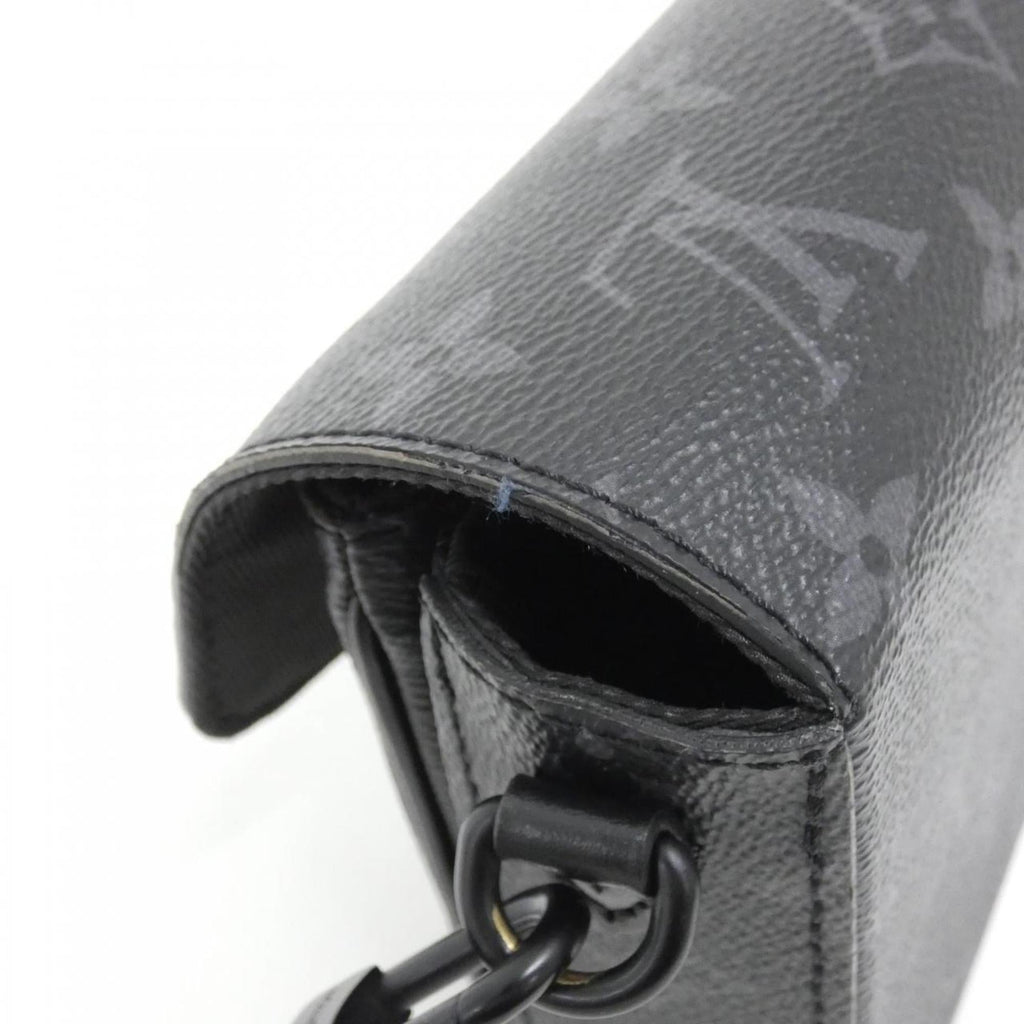 Louis Vuitton Black Coated Canvas Shoulder Bag
