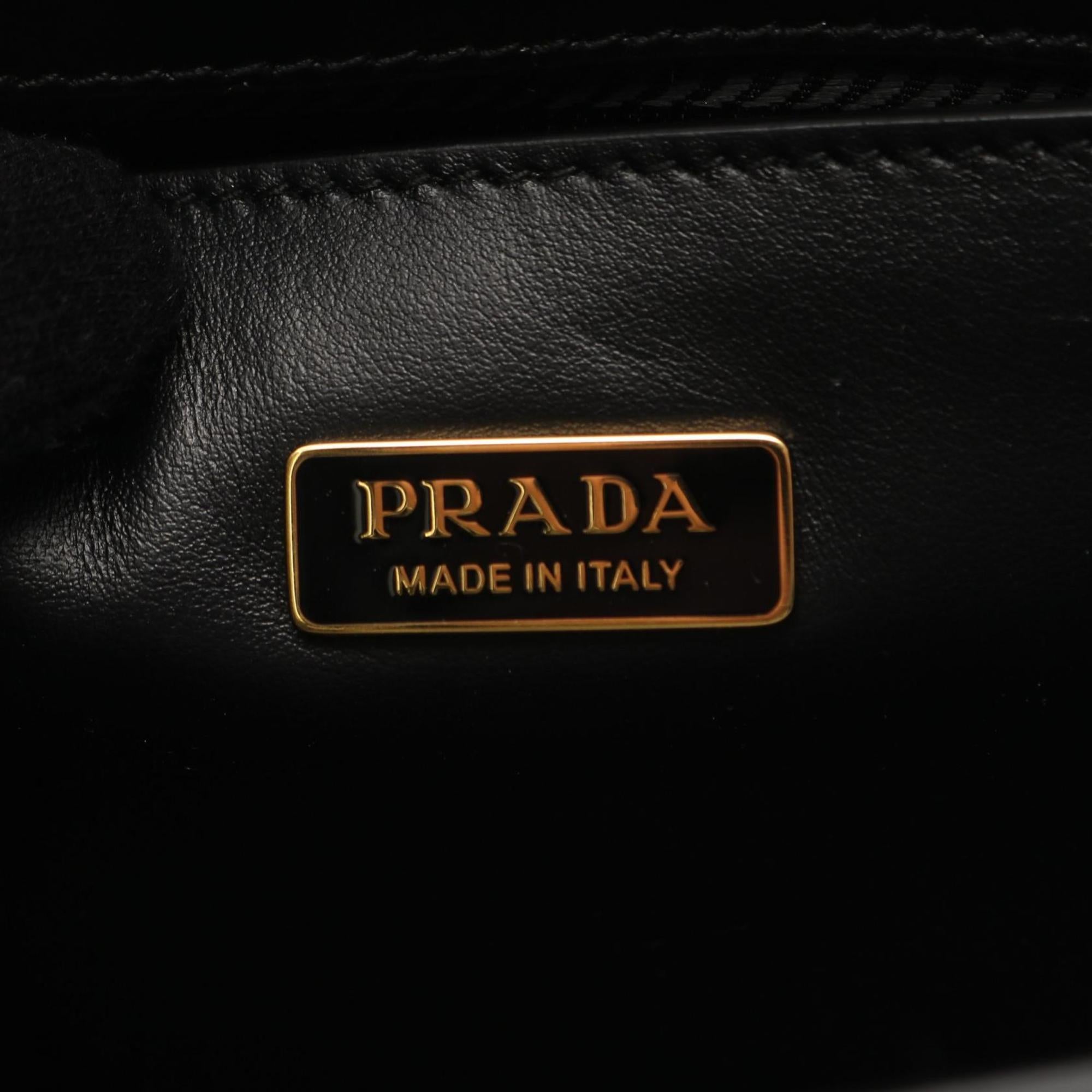 Prada Black Leather Shoulder Bag