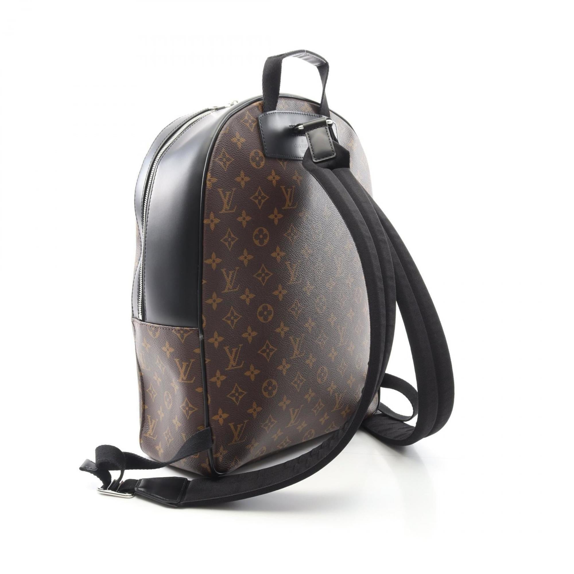 Louis Vuitton Black Brown Monogram Macassar Coated Canvas Monogram Pvc Leather Backpack