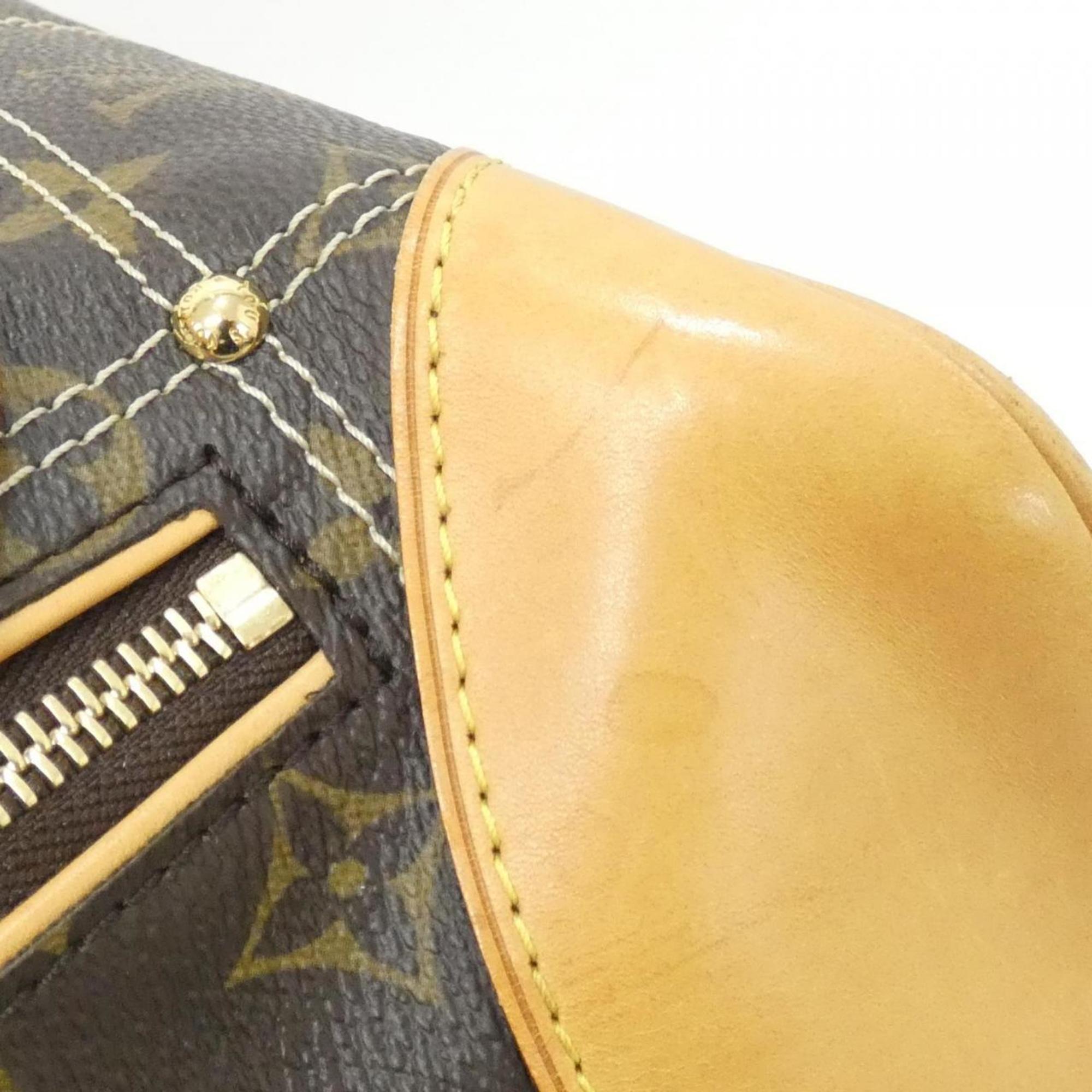 Louis Vuitton Marron Coated Canvas Handbag