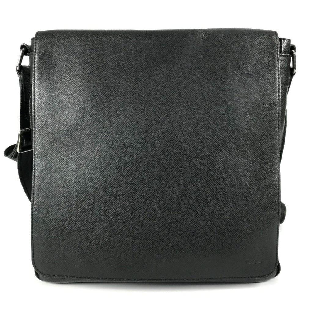 Louis Vuitton Ardoise Black Taiga Leather Leather Messenger Bag Shoulder Bag