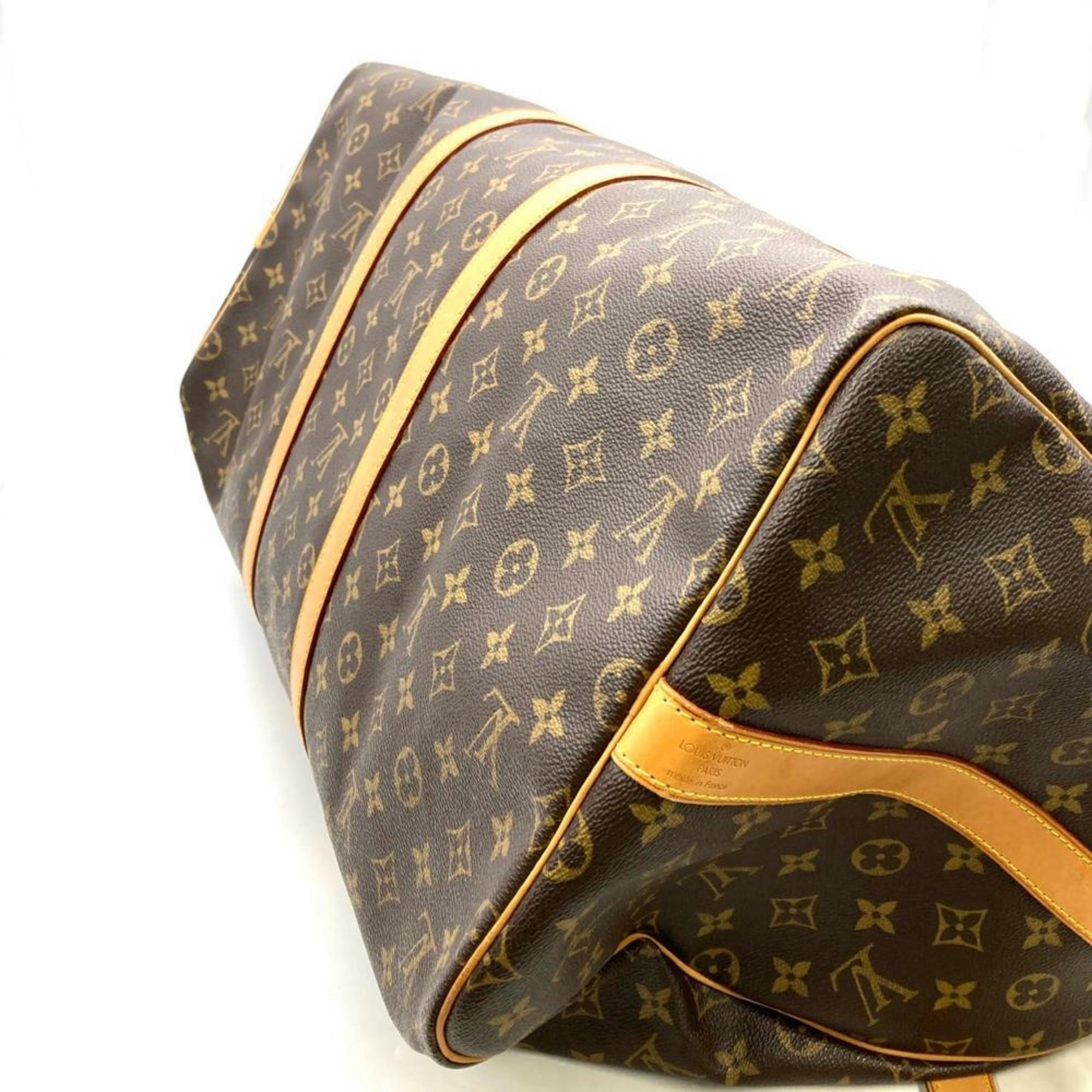 Louis Vuitton Monogram Brown Monogram Leather Boston Bag