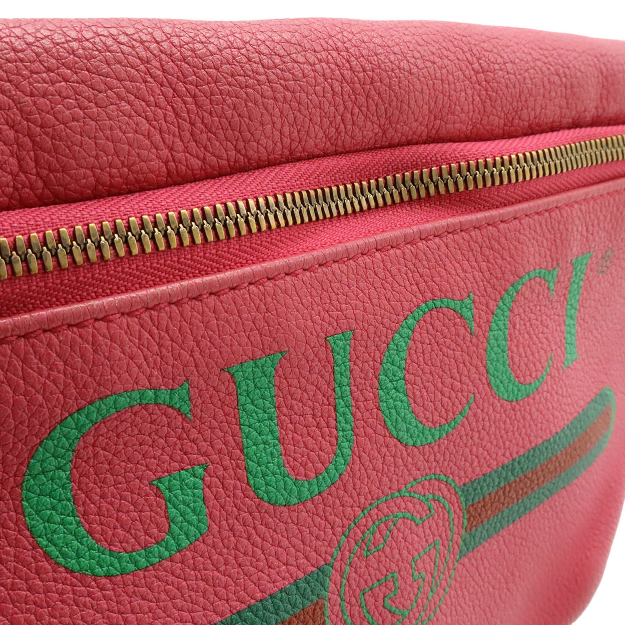 Gucci Pink Leather Fanny Pack (Pre-Owned)