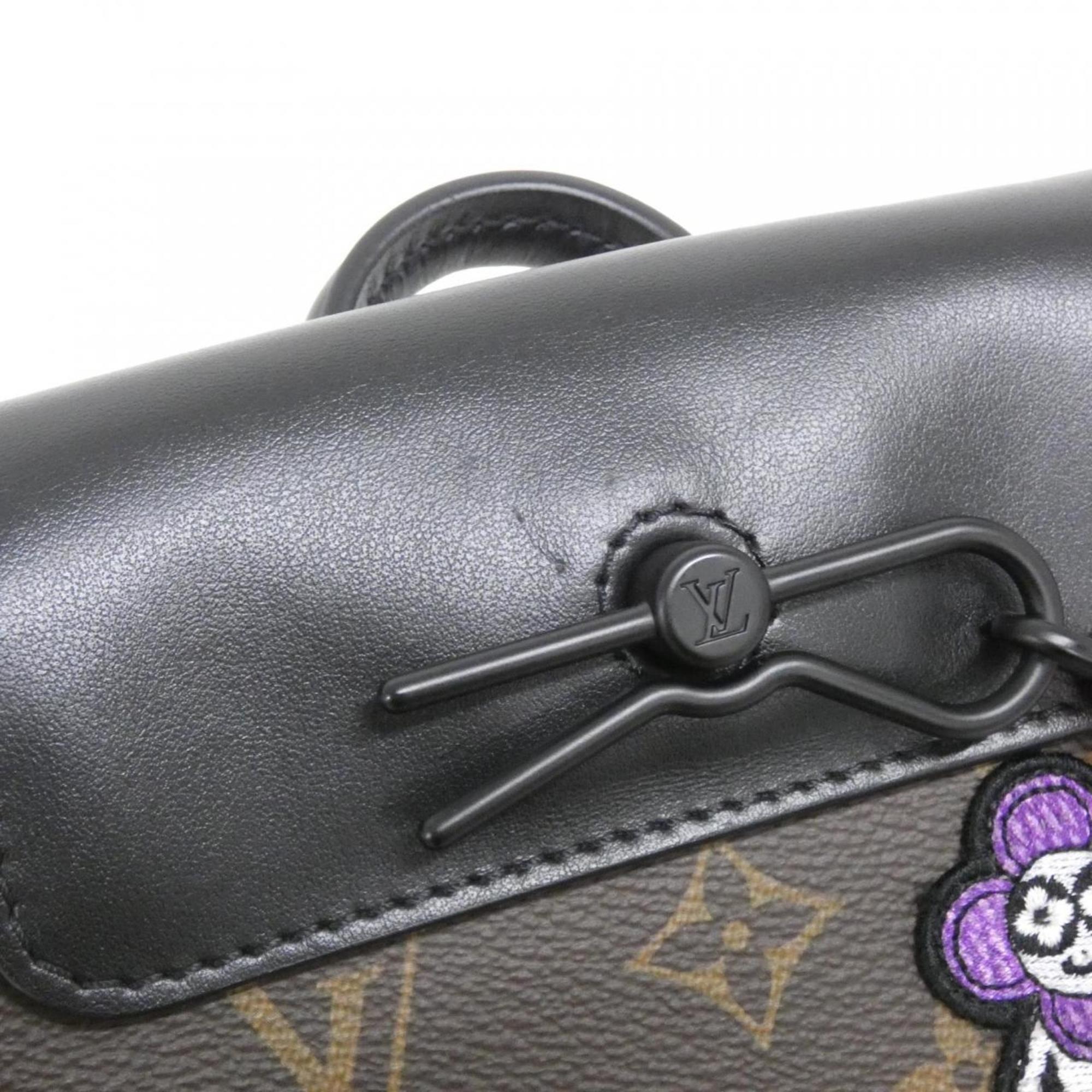 Louis Vuitton Dark Brown Marron Coated Canvas Shoulder Bag