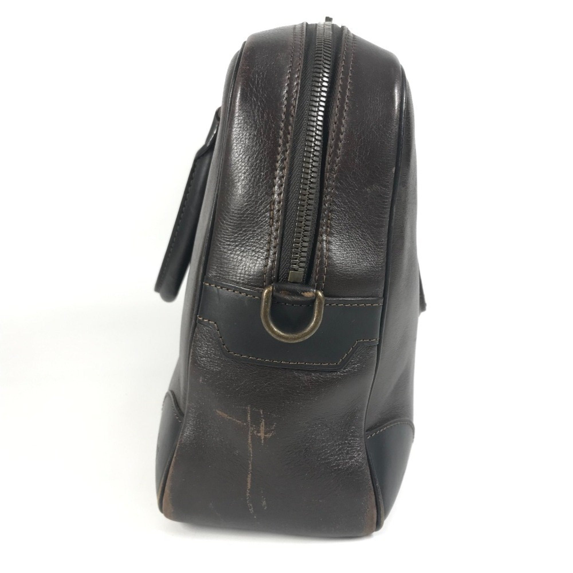 Louis Vuitton Brown Coffee Utah Leather Leather Briefcase Handbag Tote Bag