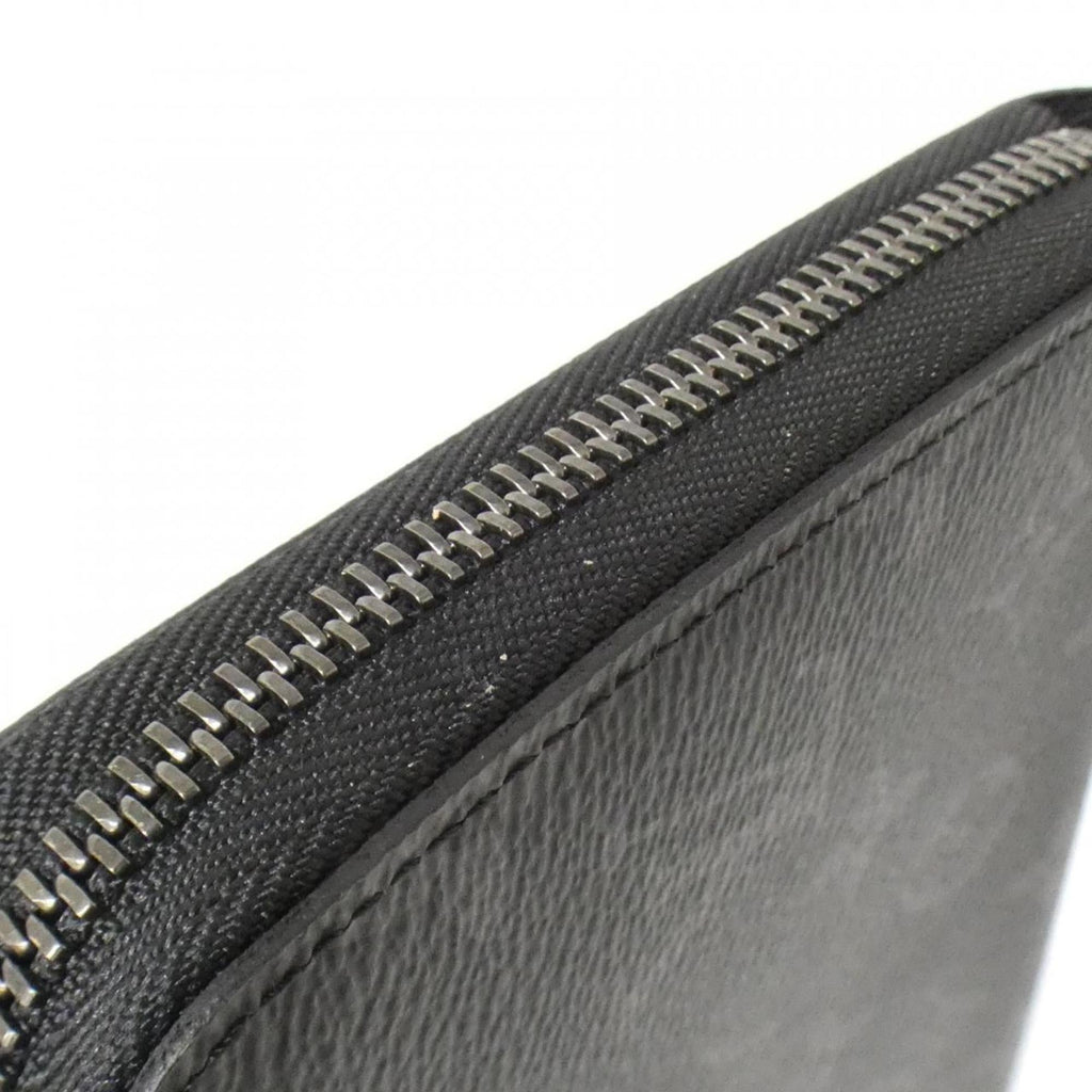 Louis Vuitton Black Coated Canvas Long Wallet