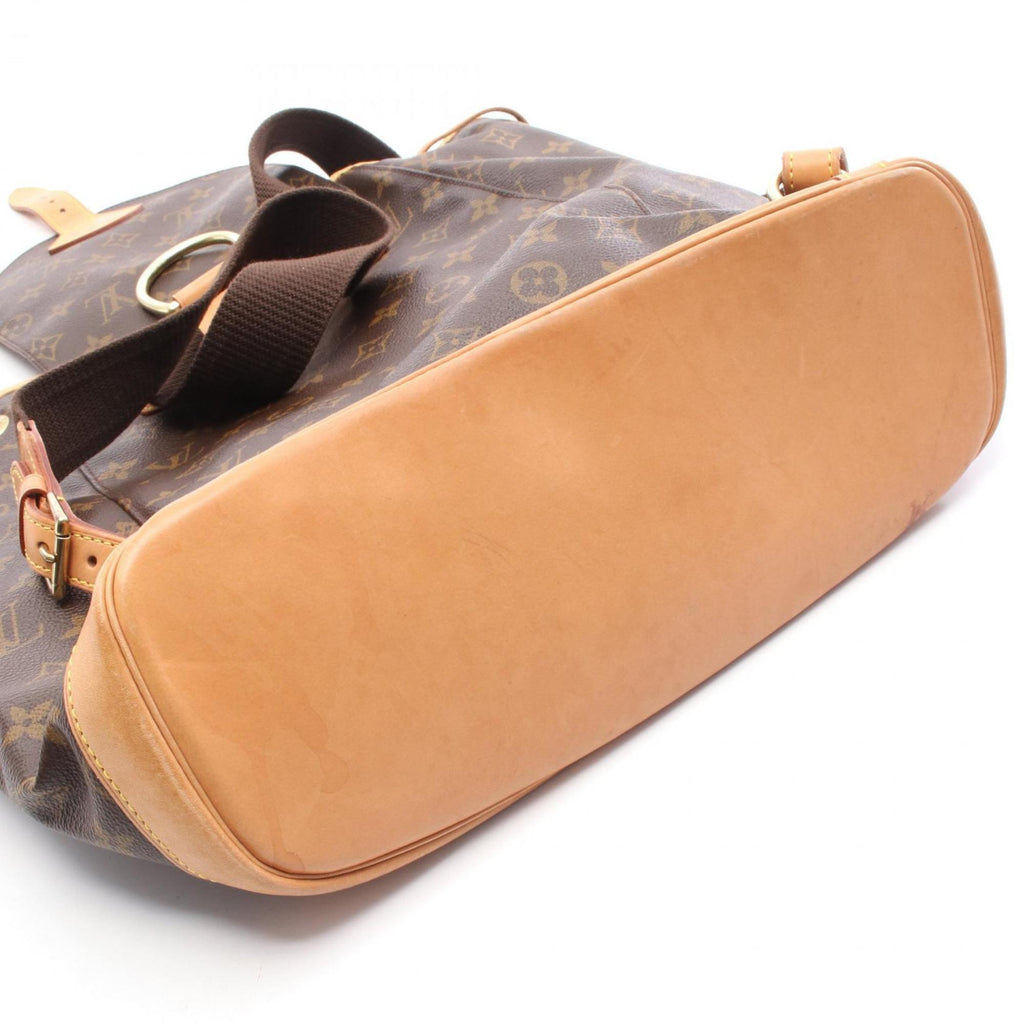 Louis Vuitton Brown Pvc Coated Canvas Monogram Leather Backpack