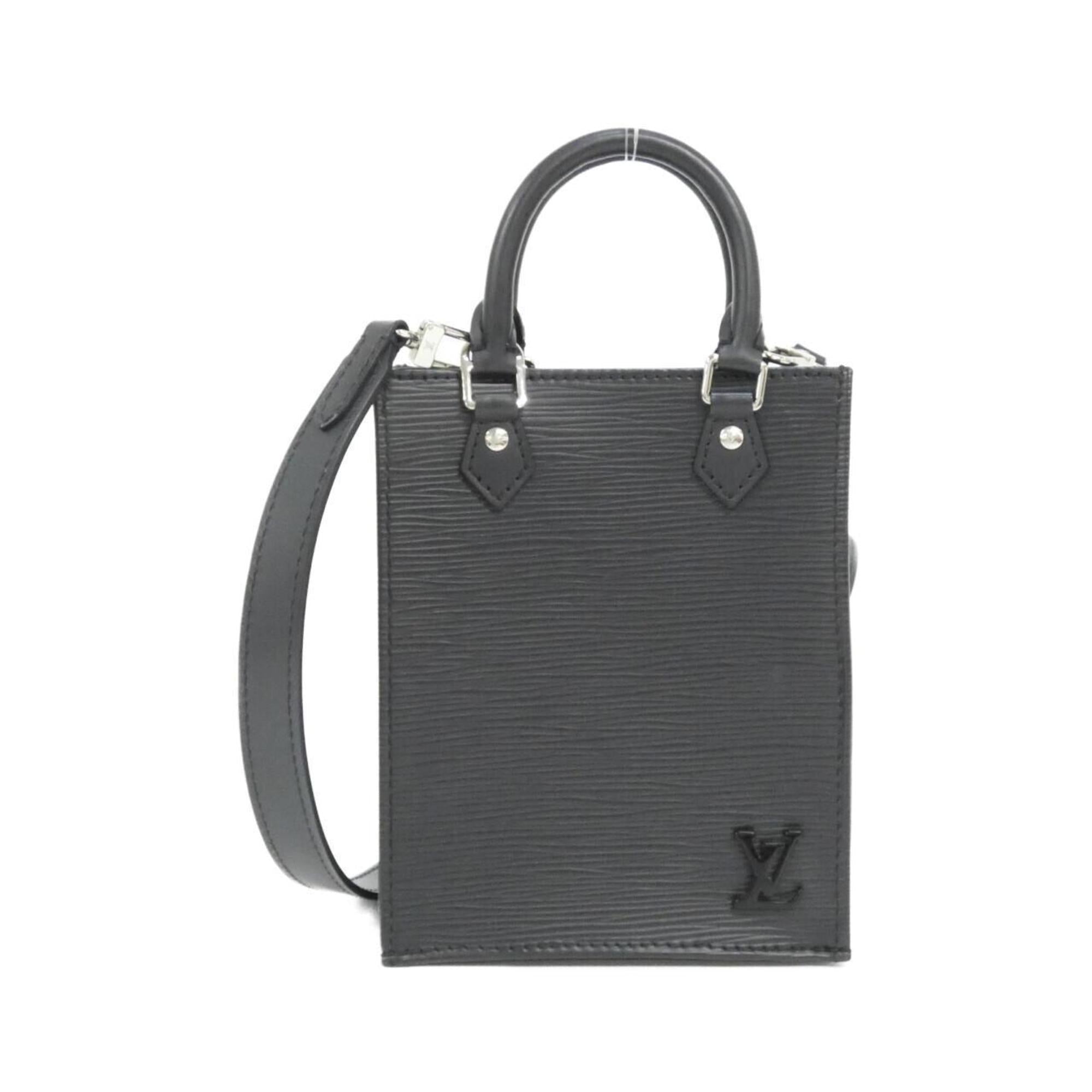 Louis Vuitton Black Leather Handbag