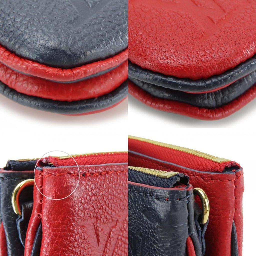 Louis Vuitton Marine Rouge Monogram Empreinte Pochette Shoulder Bag