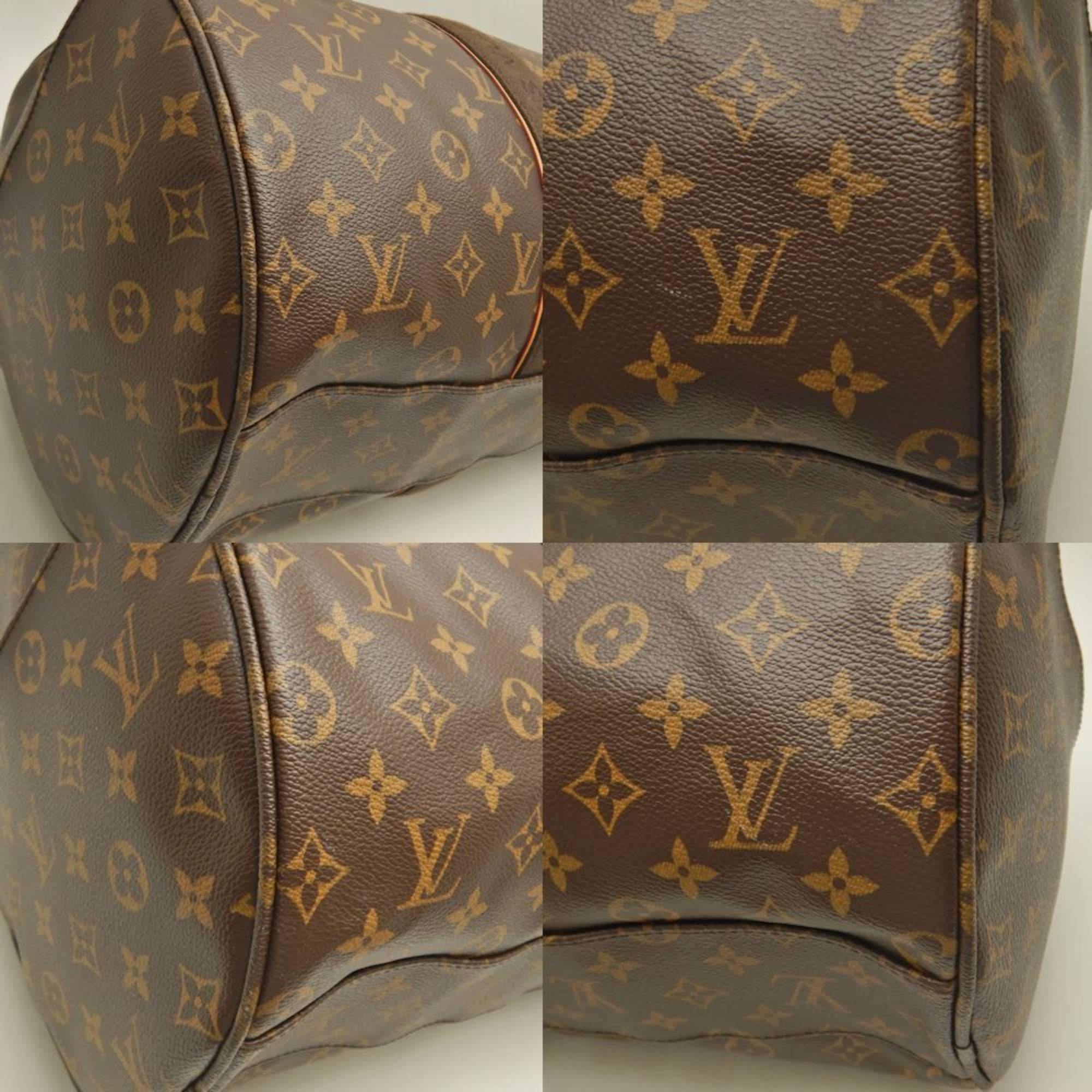 Louis Vuitton Monogram Brown Pvc Boston Bag