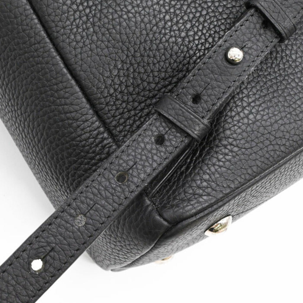 Louis Vuitton Black Leather Backpack