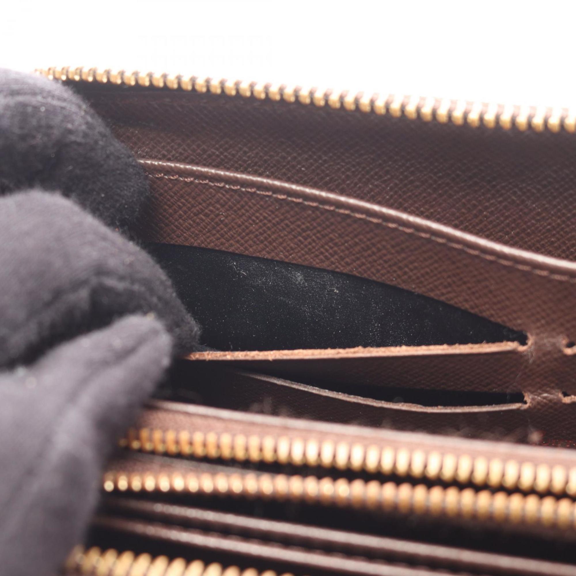 Louis Vuitton Brown Ebene Damier Canvas Pvc Long Wallet