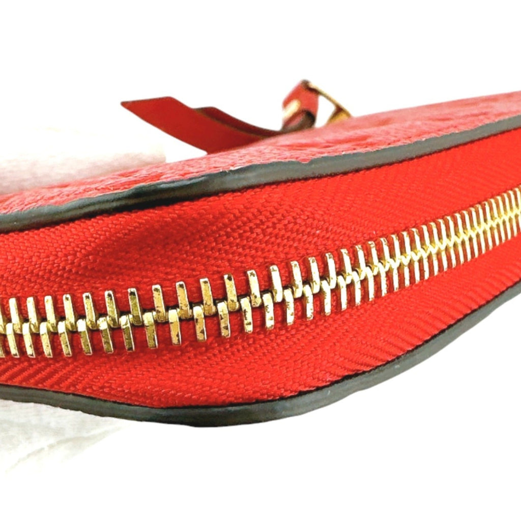Louis Vuitton Red Color Monogram Empreinte Long Wallet