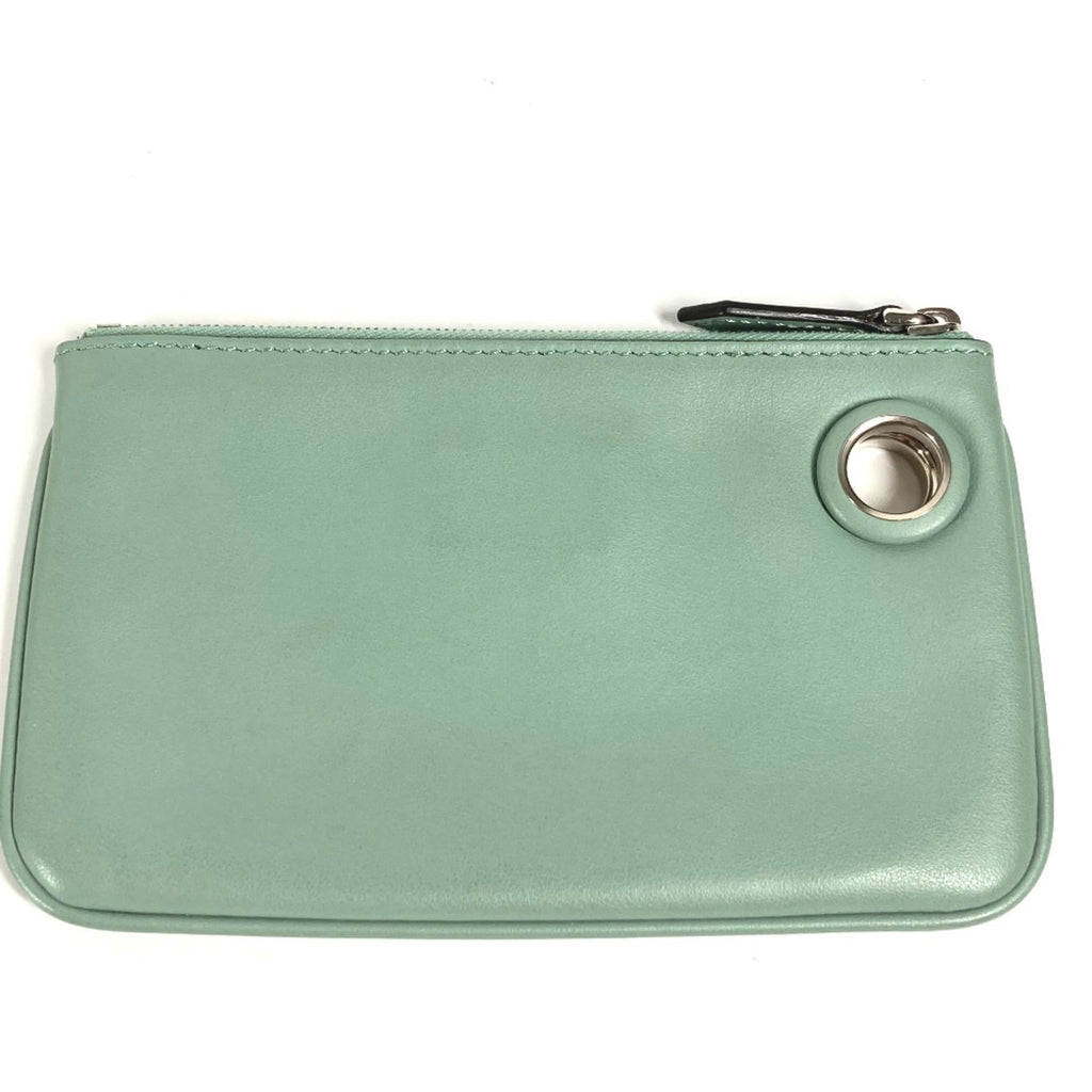 Fendi Green Leather Pouch