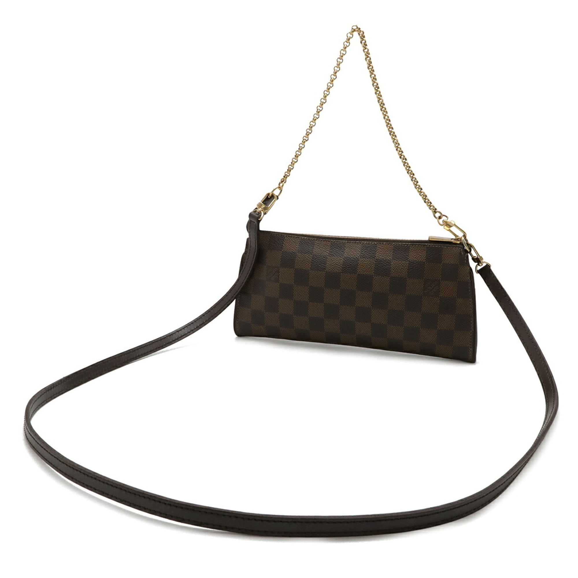 Louis Vuitton Brown Damier Canvas Pvc Damier Canvas Pouch Shoulder Bag