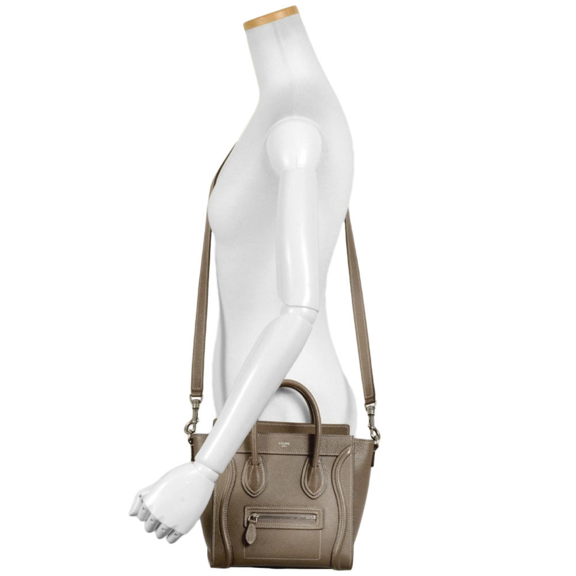 Celine Grayish Leather Handbag