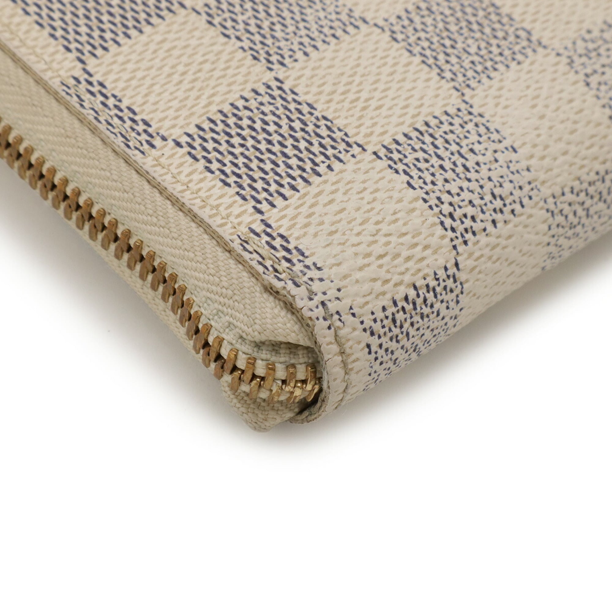 Louis Vuitton Damier Azur Ivory Damier Azur Pvc Coin Purse/Coin Case