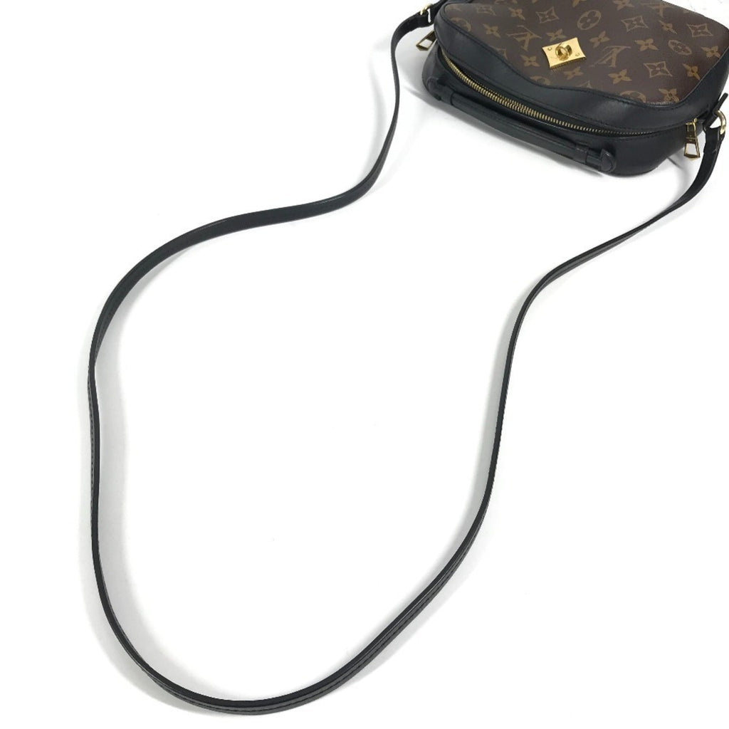 Louis Vuitton Black Brown Noir Monogram Pochette Shoulder Bag