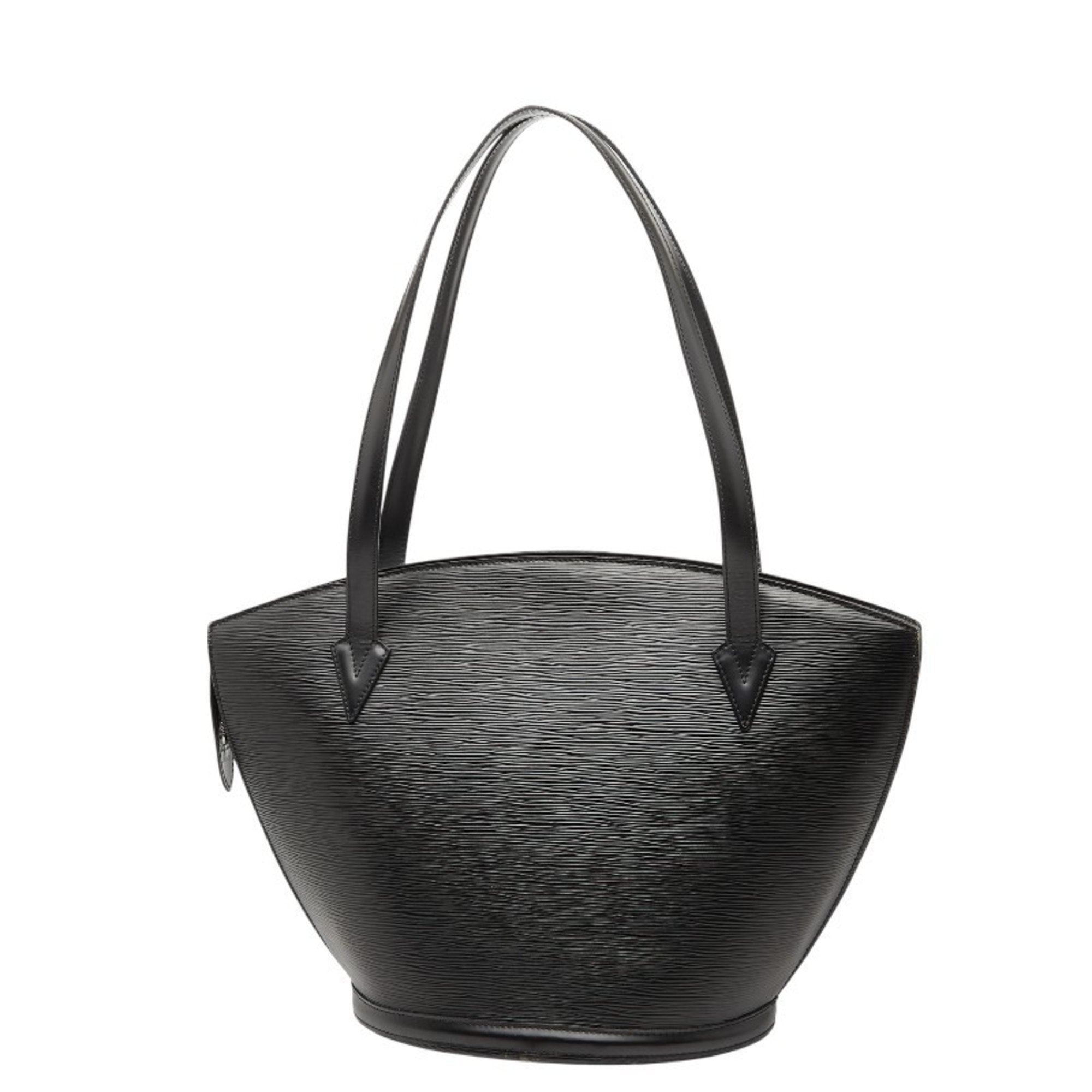 Louis Vuitton Black Noir Leather Handbag Shoulder Bag