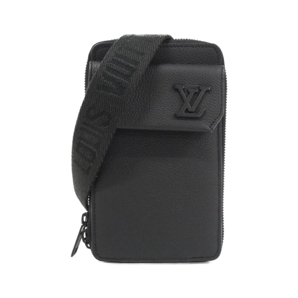 Louis Vuitton Black Leather Pouch Shoulder Bag