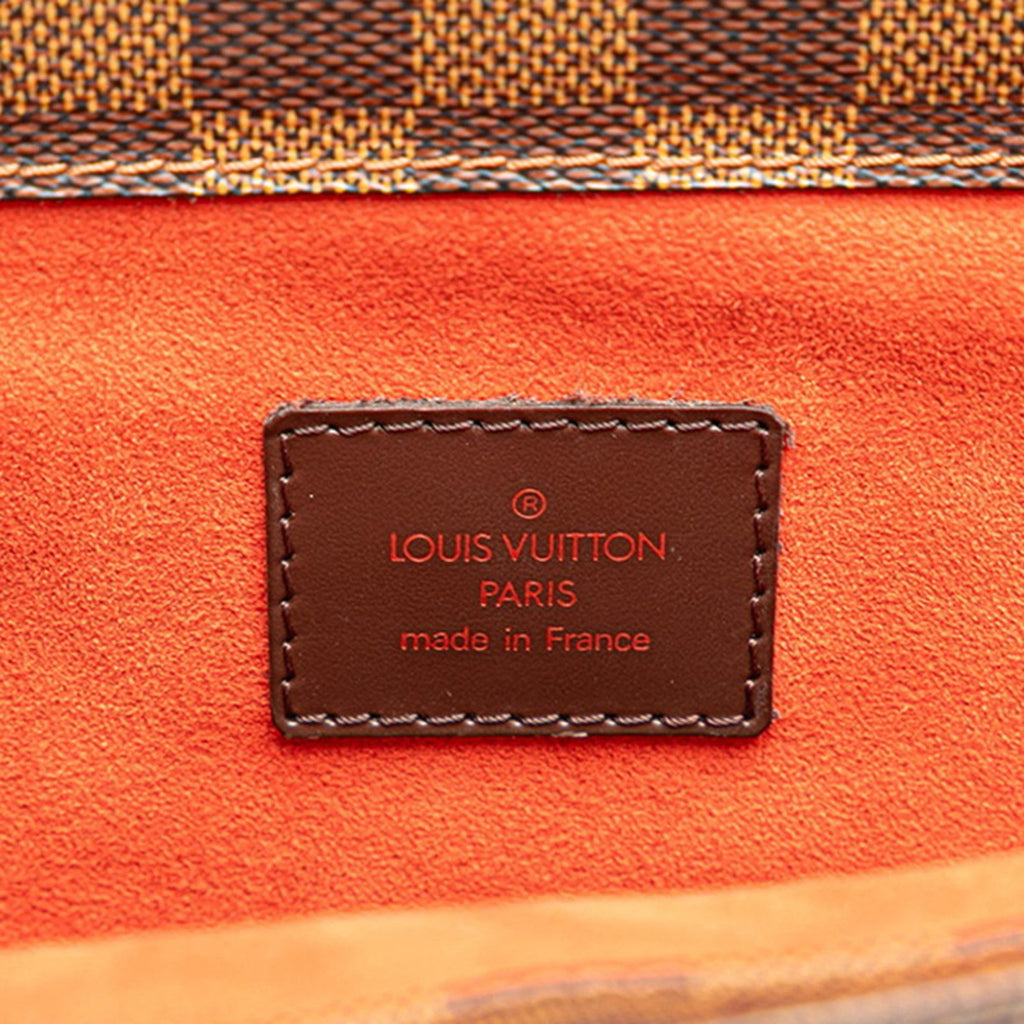Louis Vuitton Damier Brown Pvc Leather Handbag Tote Bag