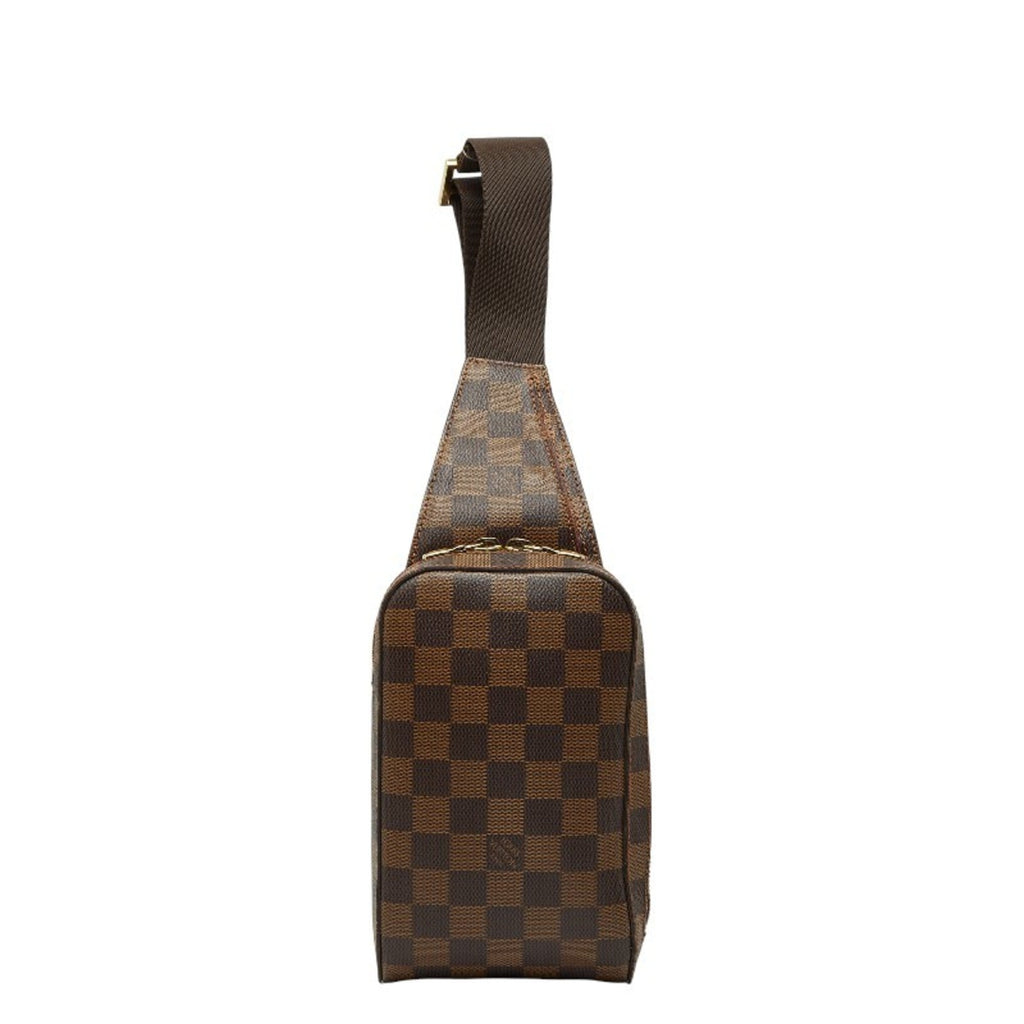 Louis Vuitton Brown Pvc Leather Sling Bag