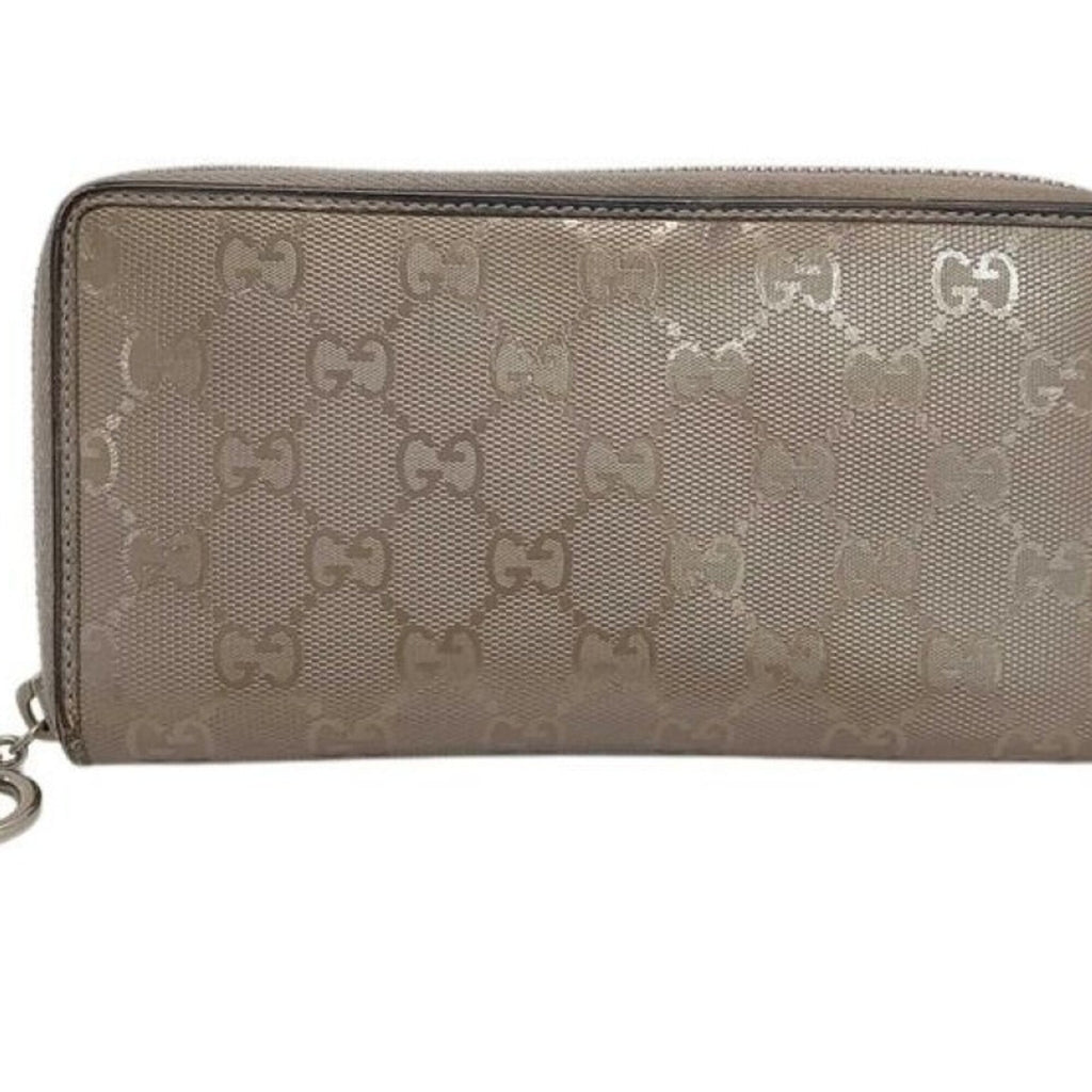 Gucci Gold Pvc Leather Long Wallet (Bi-Fold) (Pre-Owned)