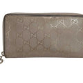 Gucci Gold Pvc Leather Long Wallet (Bi-Fold) (Pre-Owned)