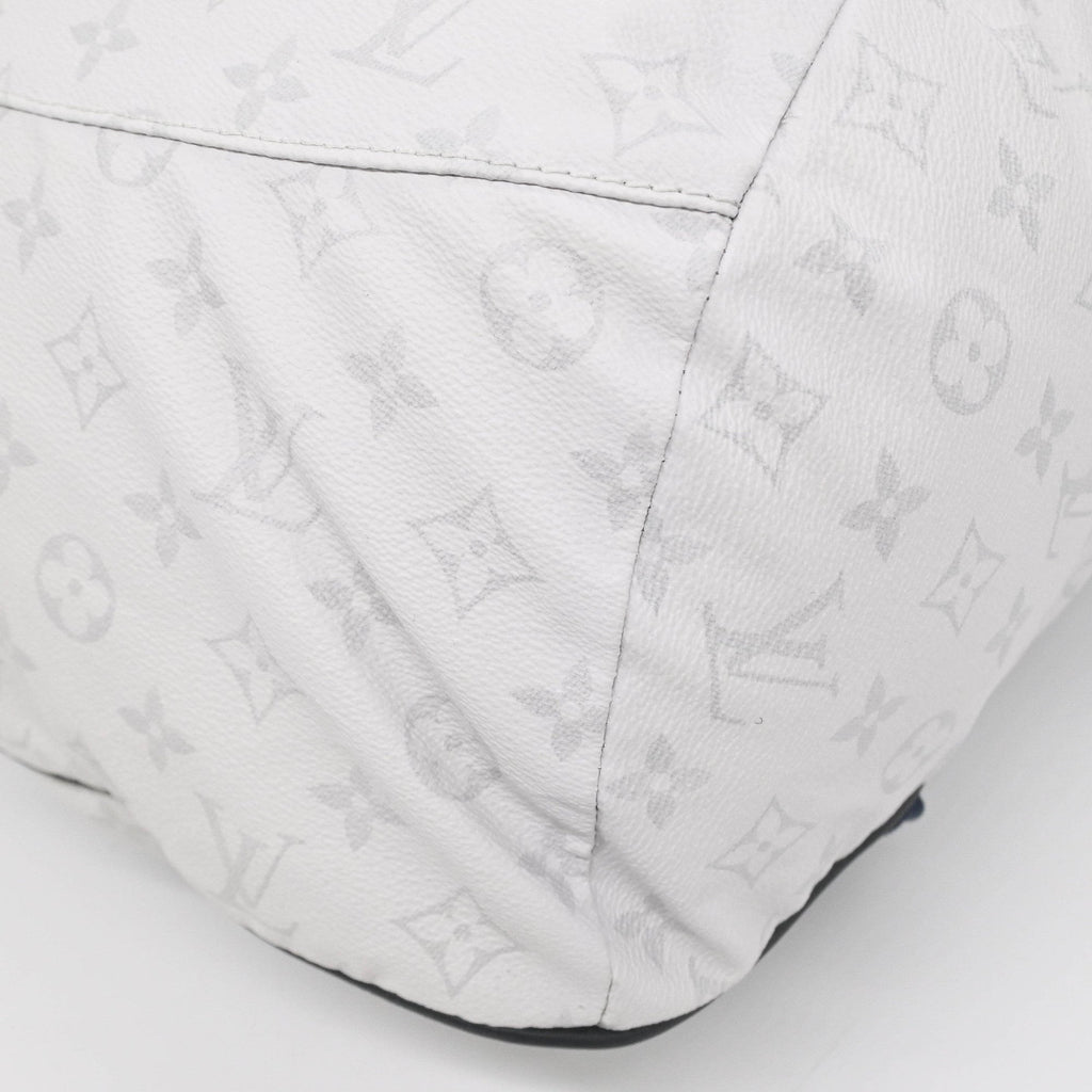 Louis Vuitton Navy White Canvas Backpack