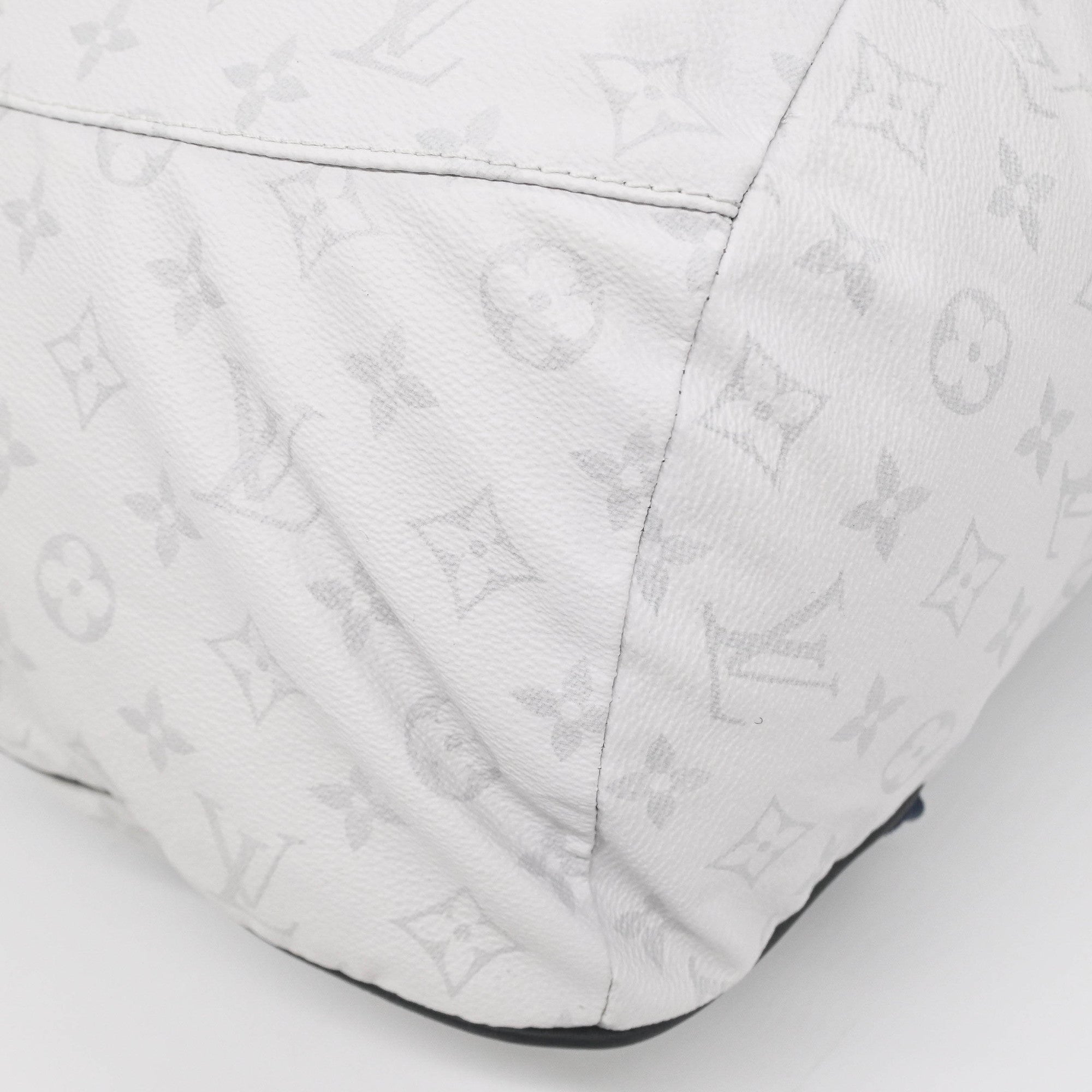 Louis Vuitton Navy White Canvas Backpack