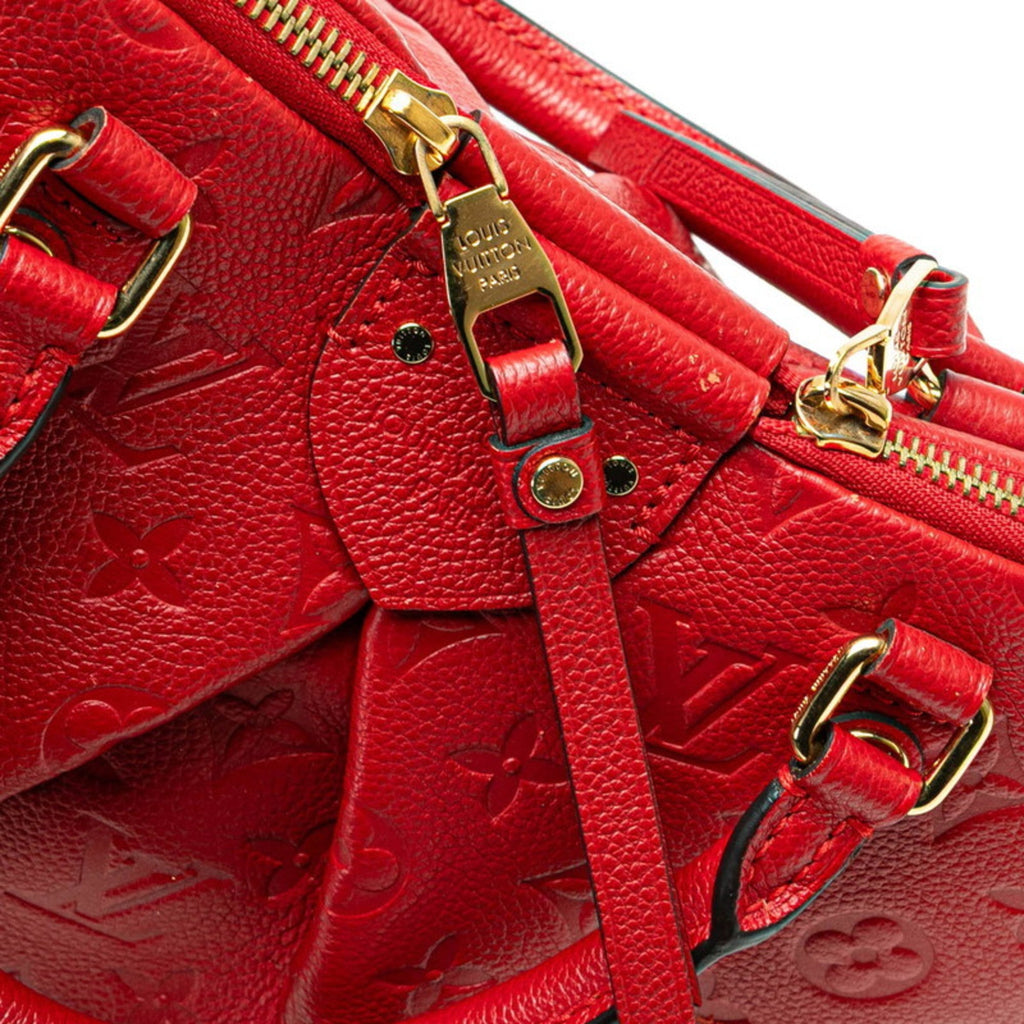 Louis Vuitton Cerise Red Color Leather Handbag Shoulder Bag