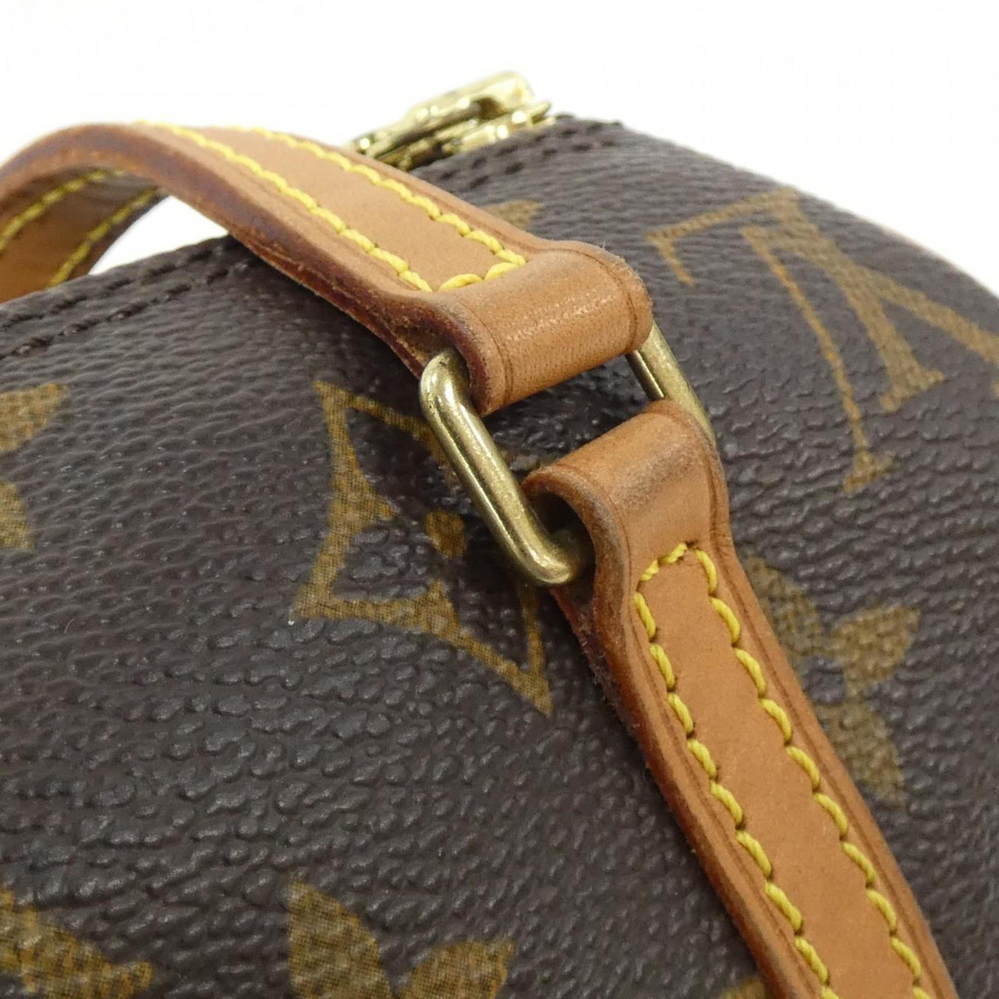 Louis Vuitton Marron Coated Canvas Handbag