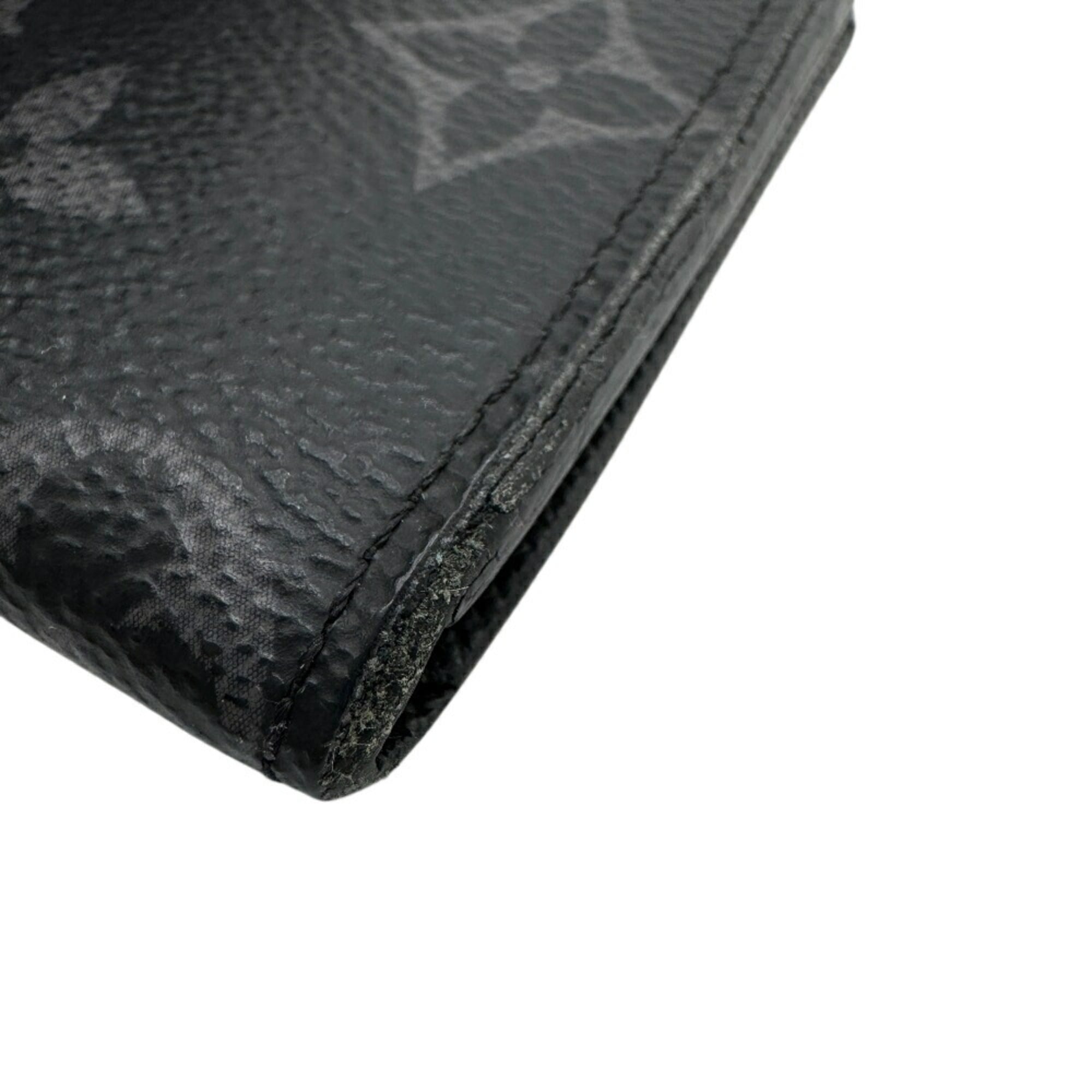 Louis Vuitton Black Leather Coin Purse/Coin Case