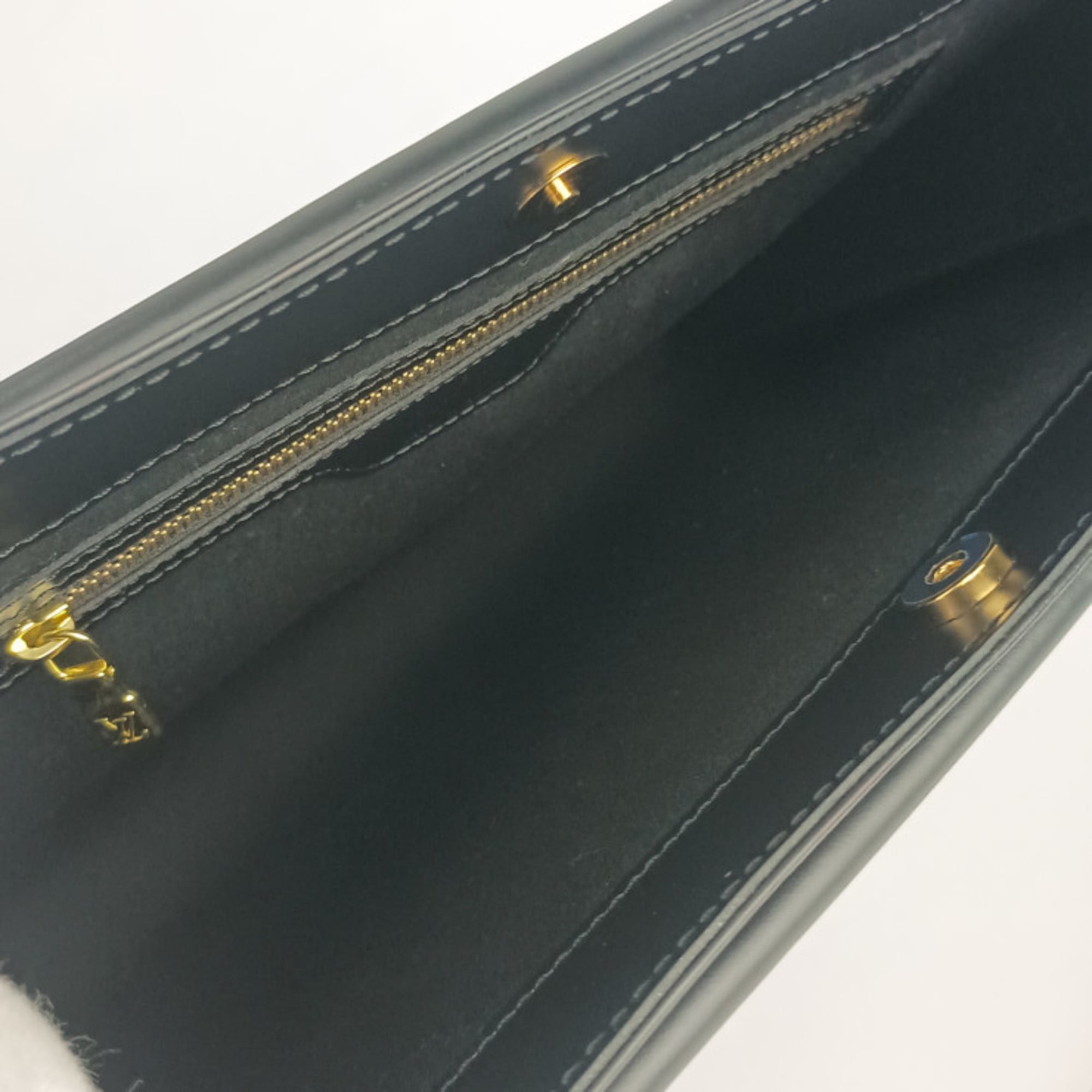 Louis Vuitton Black Epi Leather Handbag Shoulder Bag Tote Bag