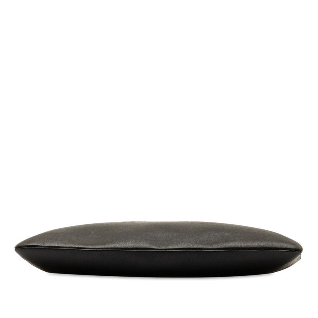 Louis Vuitton Black Leather Clutch Bag Pochette