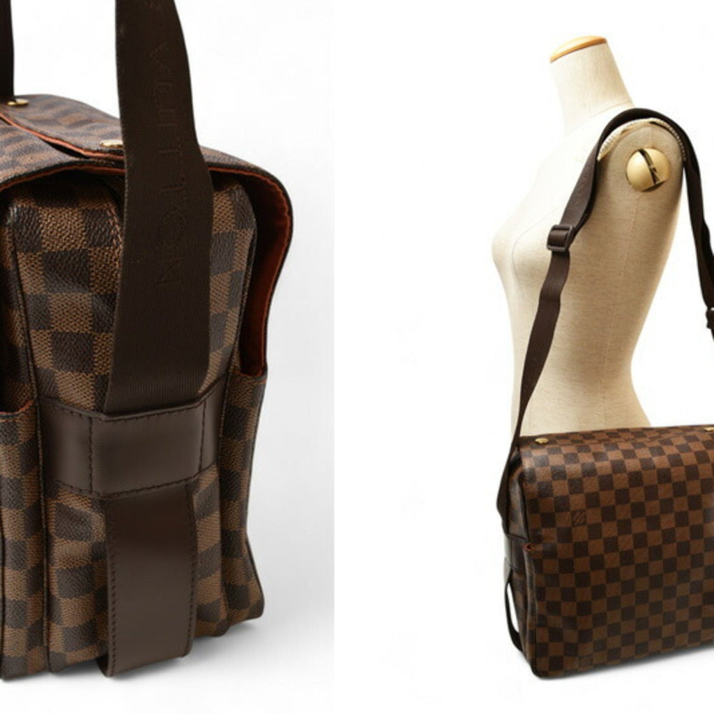Louis Vuitton Damier Brown Damier Canvas Coated Canvas Shoulder Bag