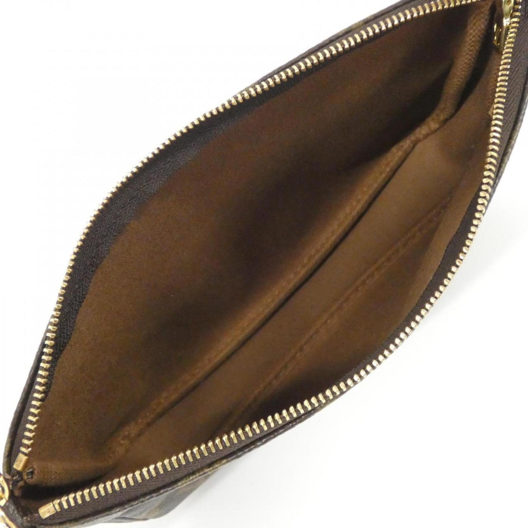 Louis Vuitton Marron Coated Canvas Pouch