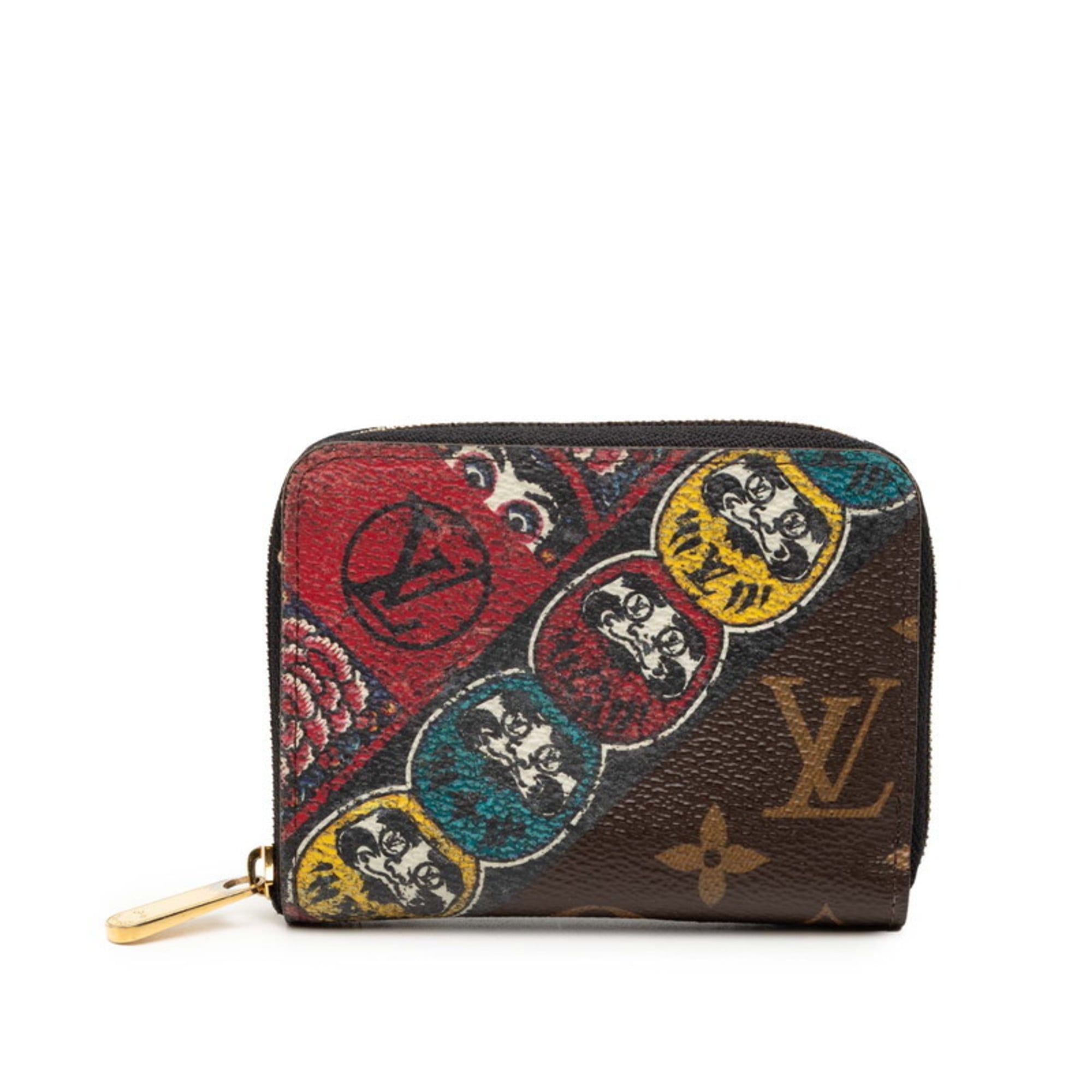 Louis Vuitton Brown Multi-Color Pvc Leather Coin Purse/Coin Case