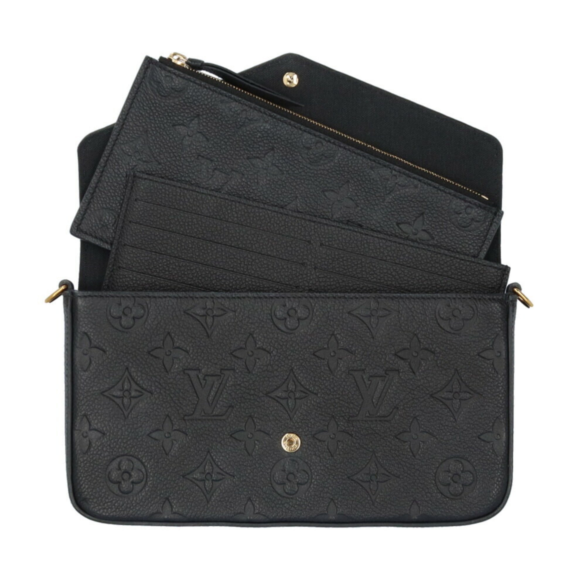Louis Vuitton Black Monogram Empreinte Shoulder Bag