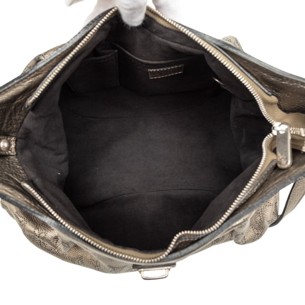 Louis Vuitton Argent Silver Leather Shoulder Bag