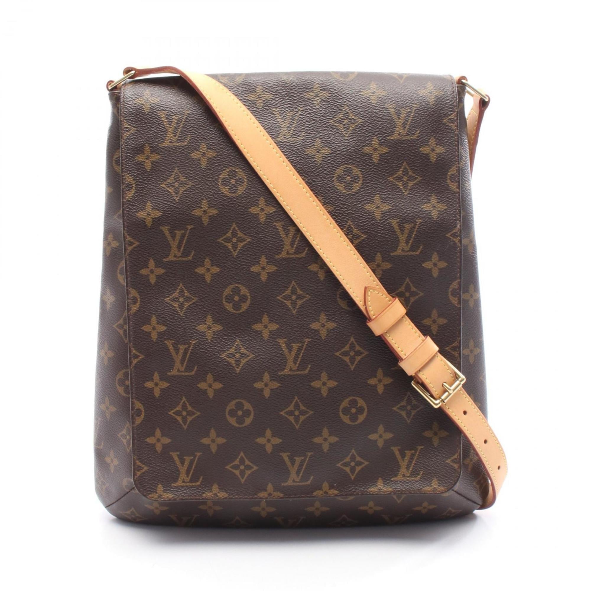 Louis Vuitton Brown Monogram Leather Shoulder Bag