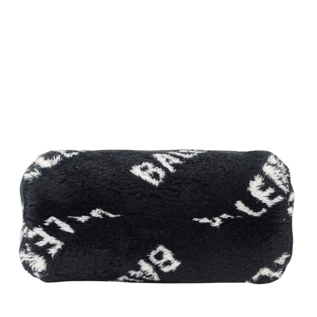 Balenciaga Black Faux Fur Handbag Shoulder