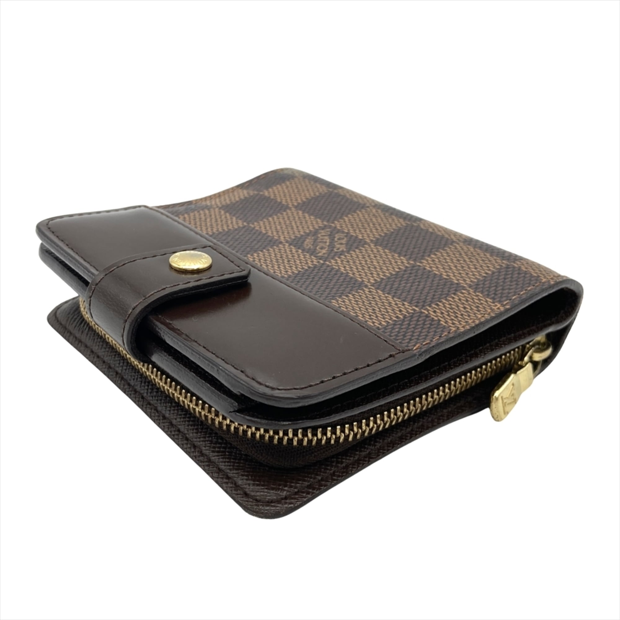Louis Vuitton Damier Brown Damier Canvas Ebene Damier Canvas Wallet
