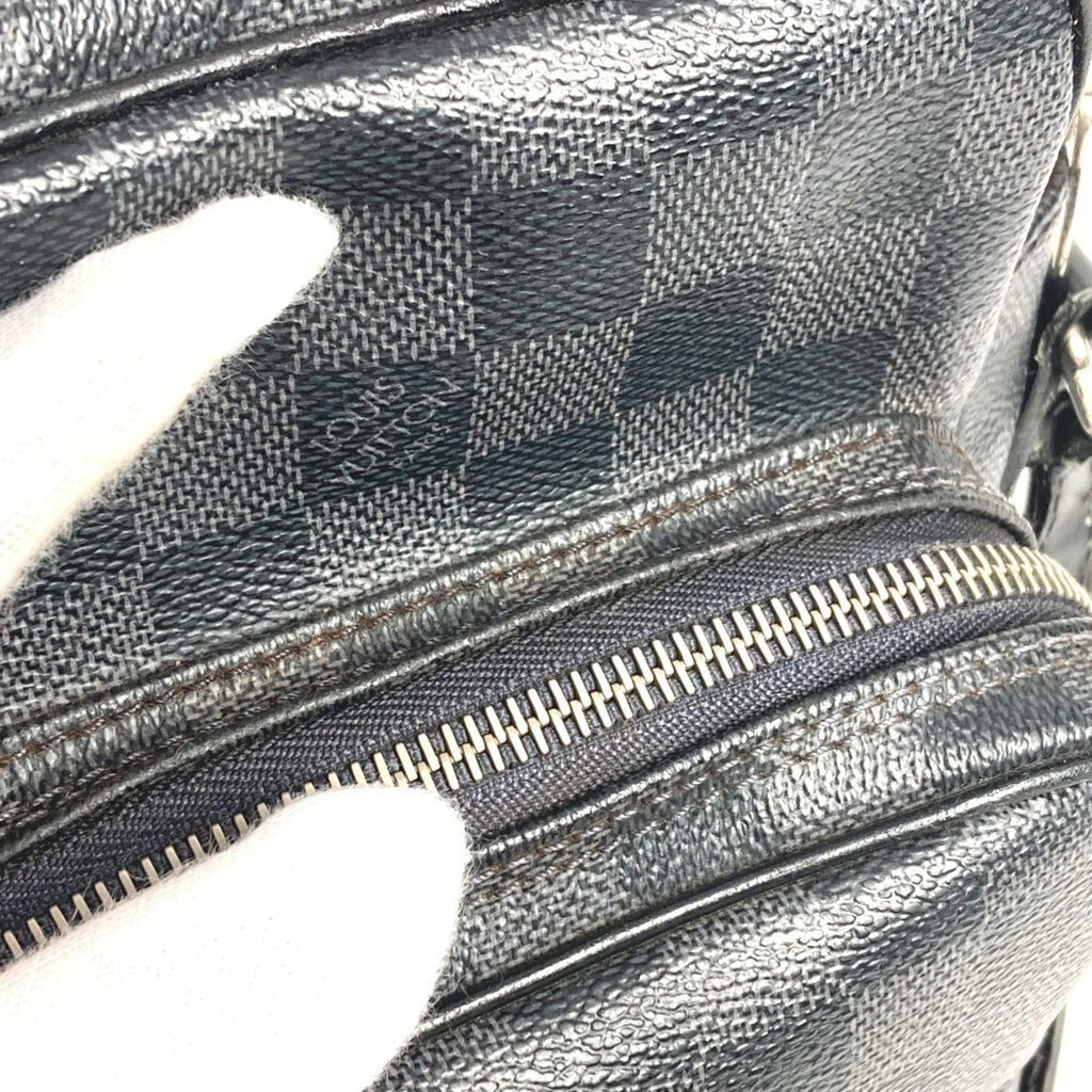 Louis Vuitton Black Damier Graphite Damier Graphite Pochette Shoulder Bag