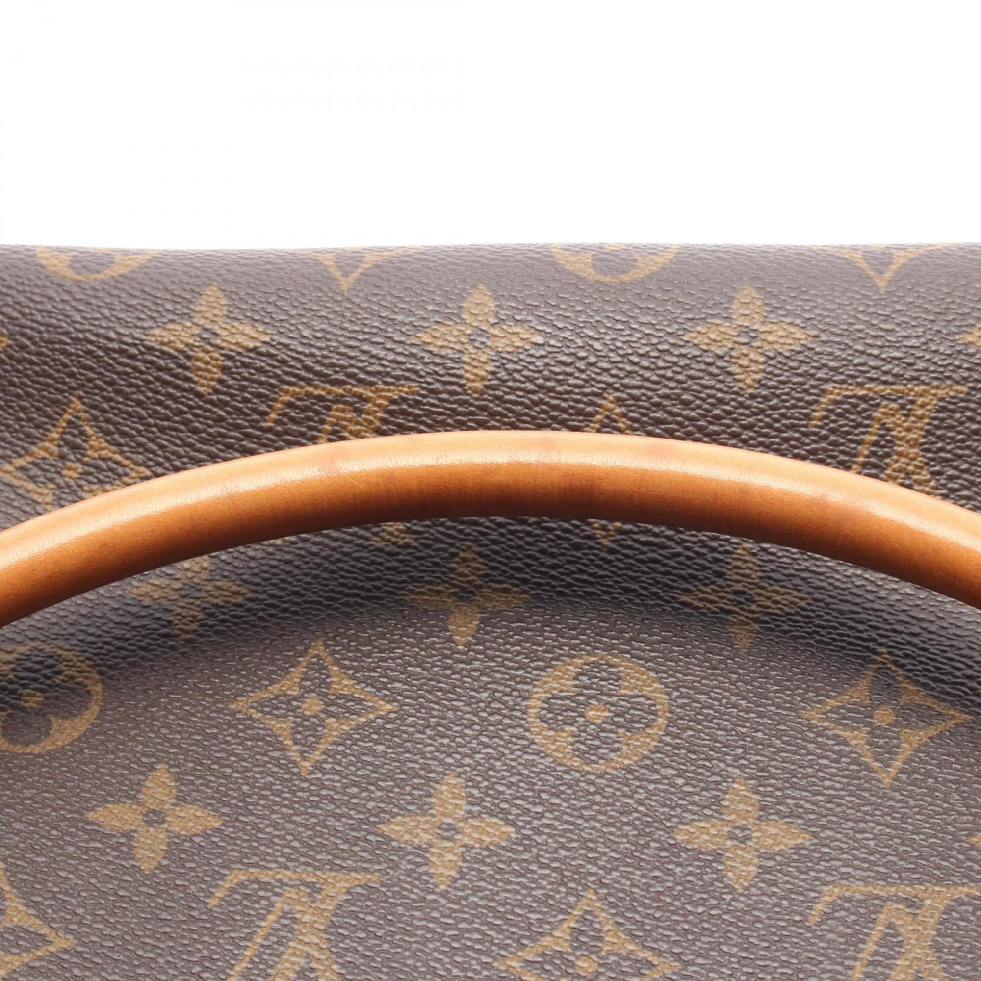 Louis Vuitton Brown Coated Canvas Leather Shoulder Bag