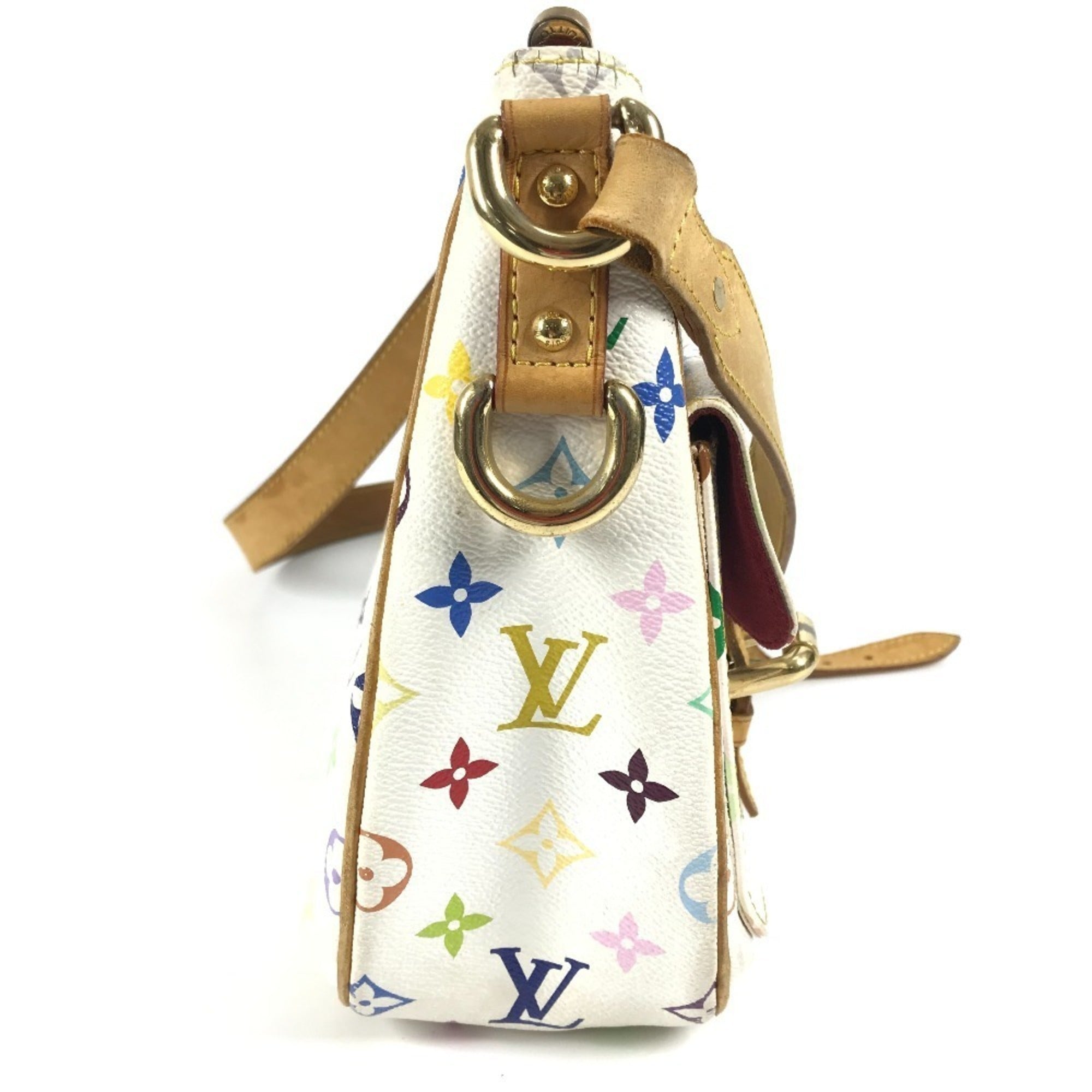 Louis Vuitton Blanc White Monogram Multicolore Shoulder Bag
