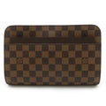 Louis Vuitton Damier Brown Damier Canvas Pvc Clutch Bag