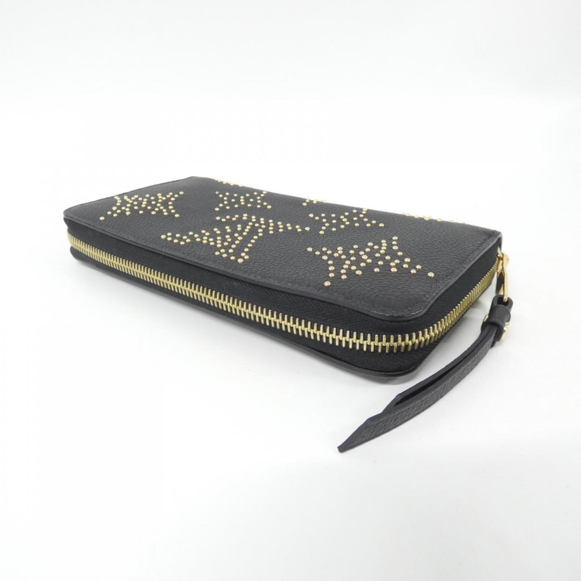 Louis Vuitton Black Leather Long Wallet