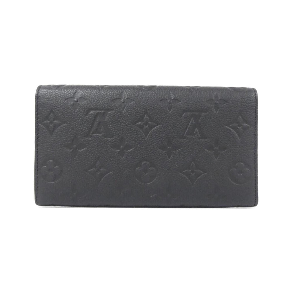 Louis Vuitton Black Leather Long Wallet