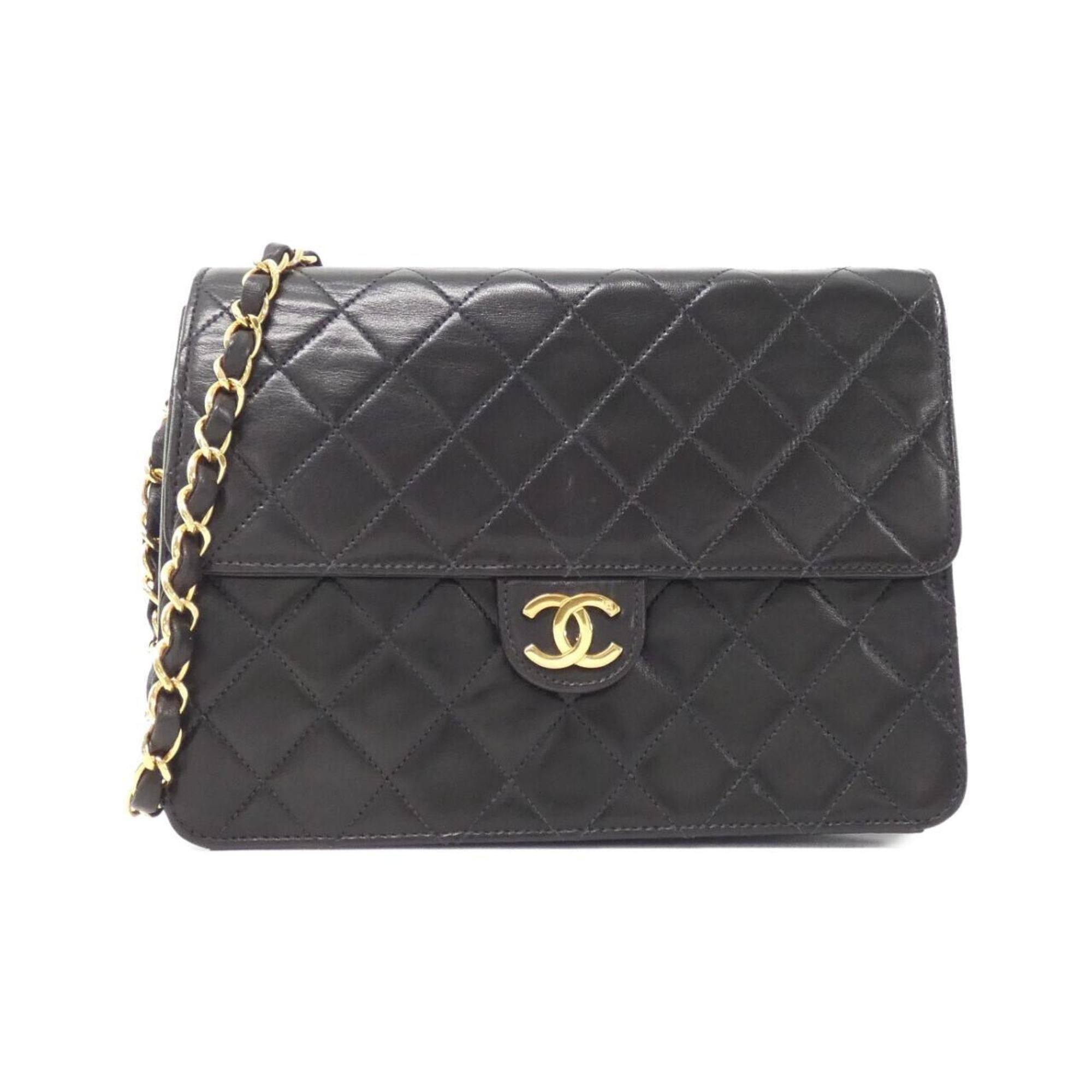 Chanel Black Leather Shoulder Bag